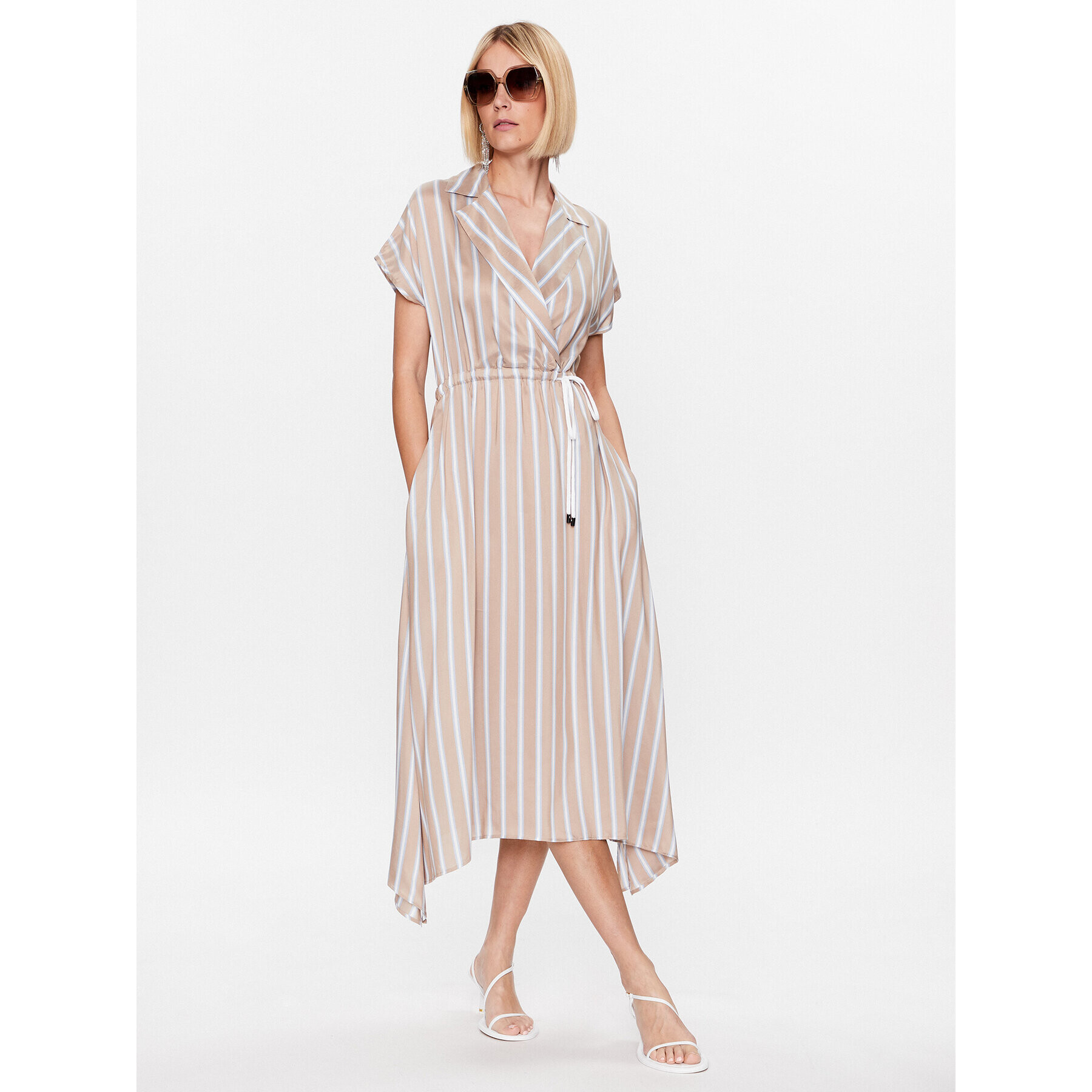 Peserico Ежедневна рокля S02165 Бежов Regular Fit - Pepit.bg