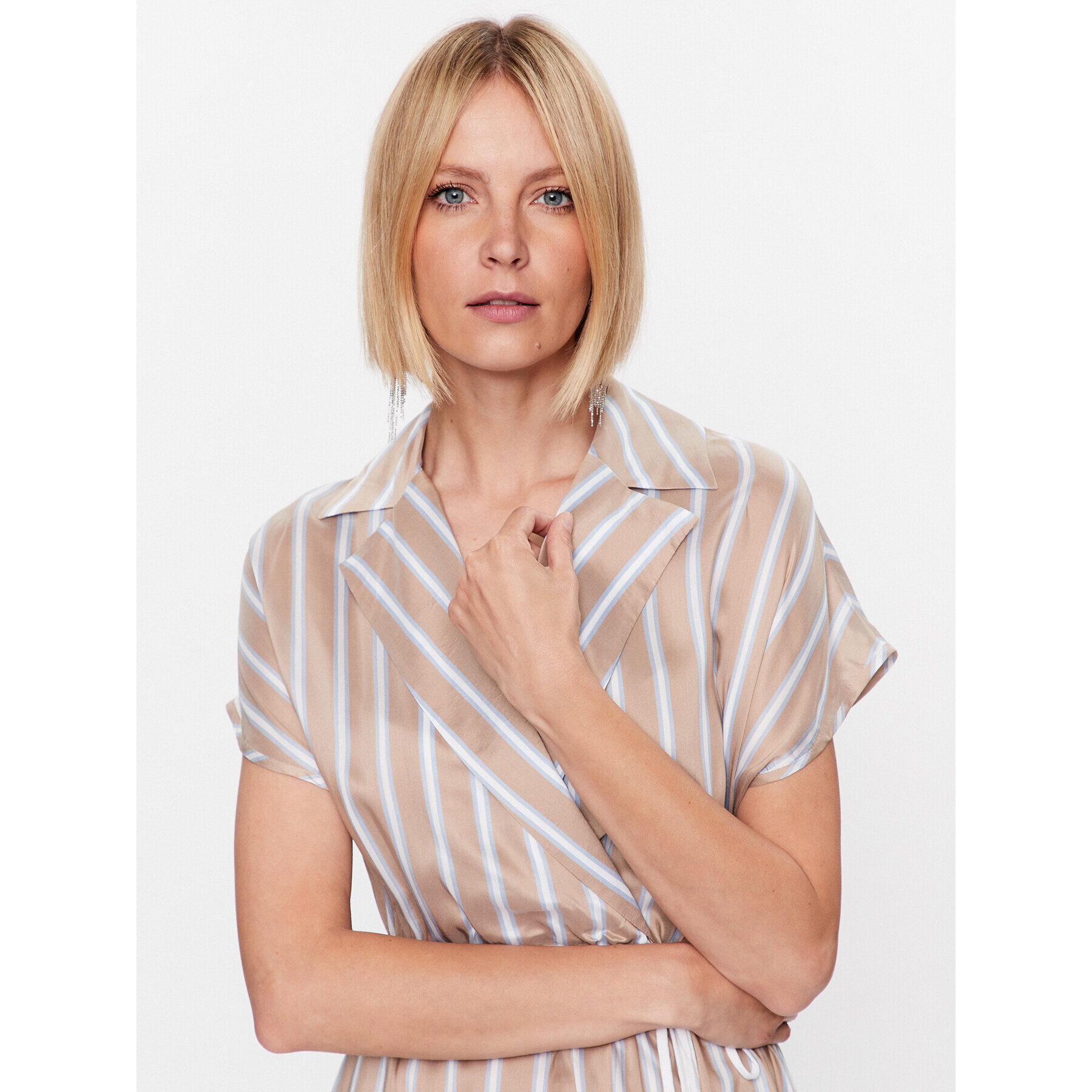 Peserico Ежедневна рокля S02165 Бежов Regular Fit - Pepit.bg