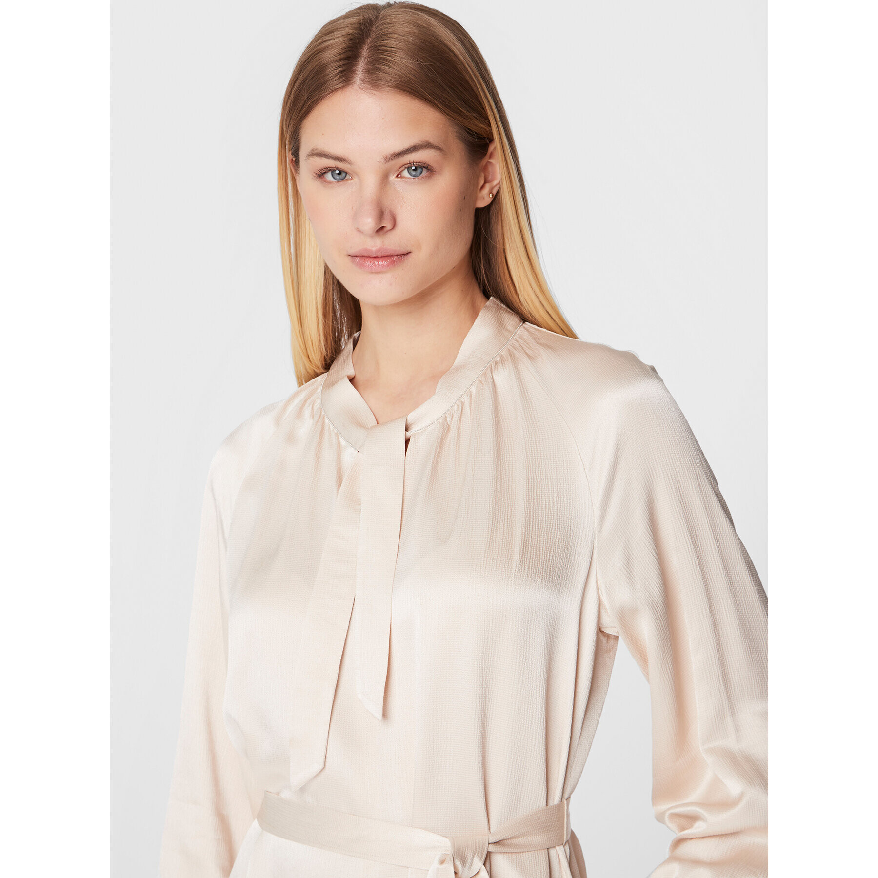 Peserico Ежедневна рокля S02183A Екрю Regular Fit - Pepit.bg