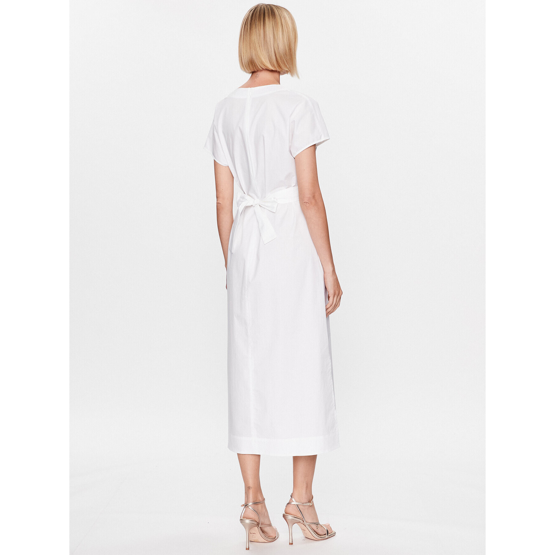 Peserico Ежедневна рокля S02893A Бял Regular Fit - Pepit.bg