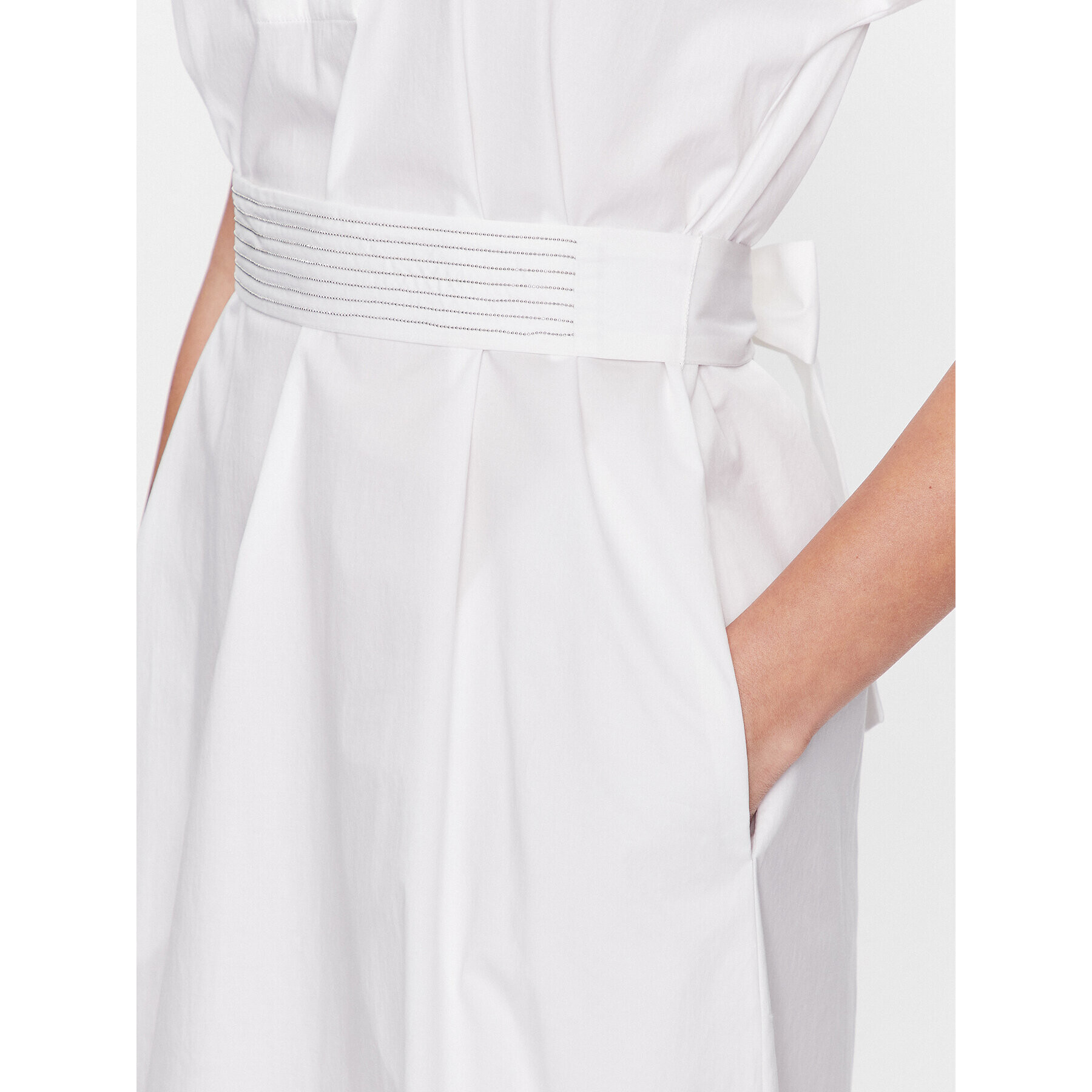 Peserico Ежедневна рокля S02893A Бял Regular Fit - Pepit.bg