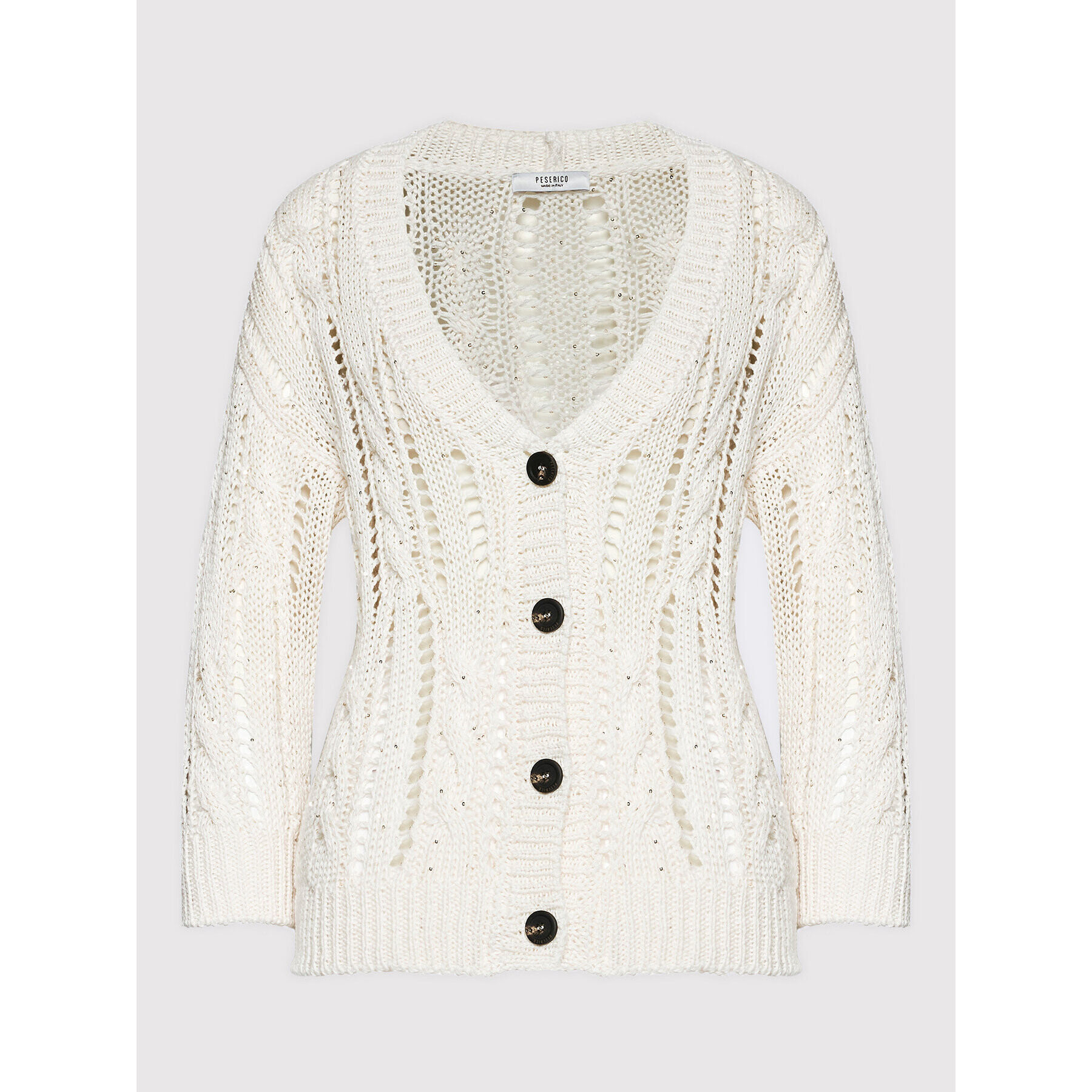 Peserico Кардиган S99543F03 Бежов Regular Fit - Pepit.bg