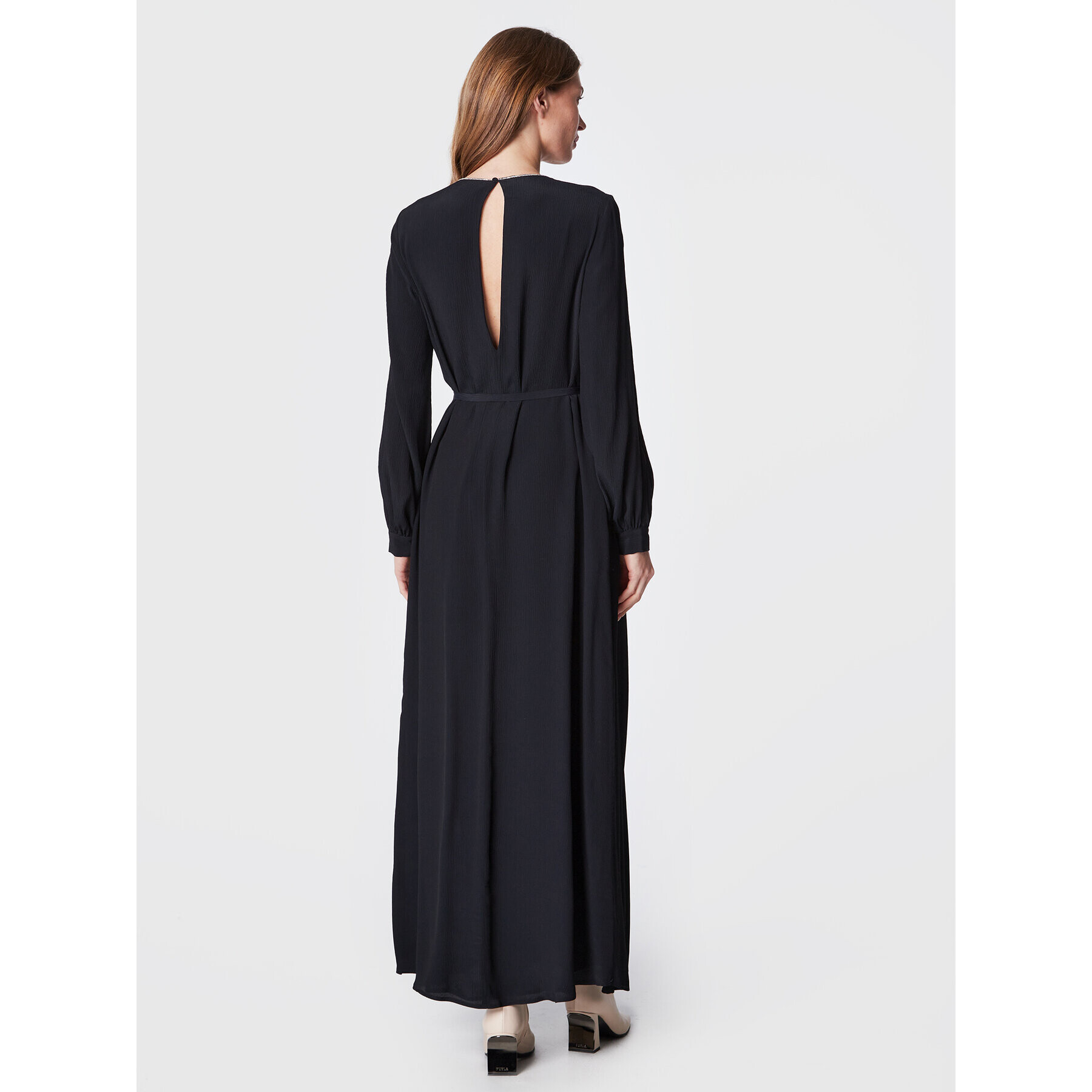 Peserico Коктейлна рокля E02361A Тъмносин Regular Fit - Pepit.bg