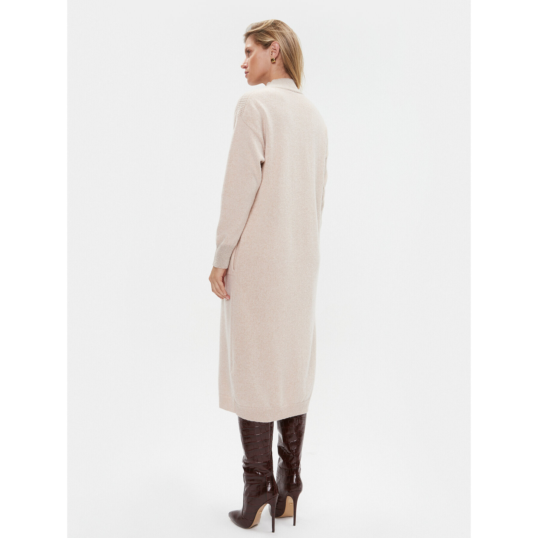 Peserico Плетена рокля S92217F07 Бежов Regular Fit - Pepit.bg