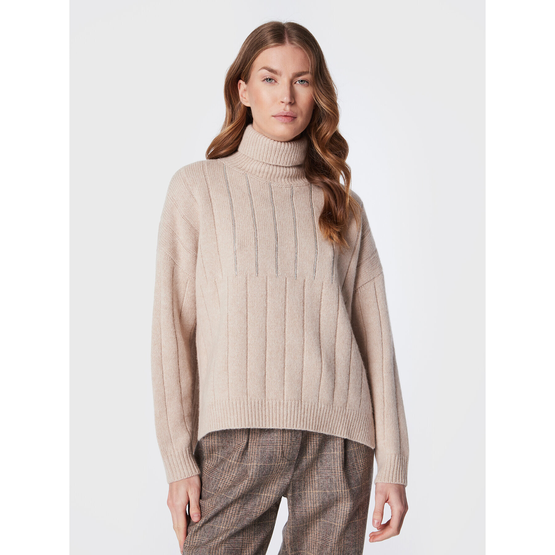 Peserico Поло E99958F05 Бежов Regular Fit - Pepit.bg