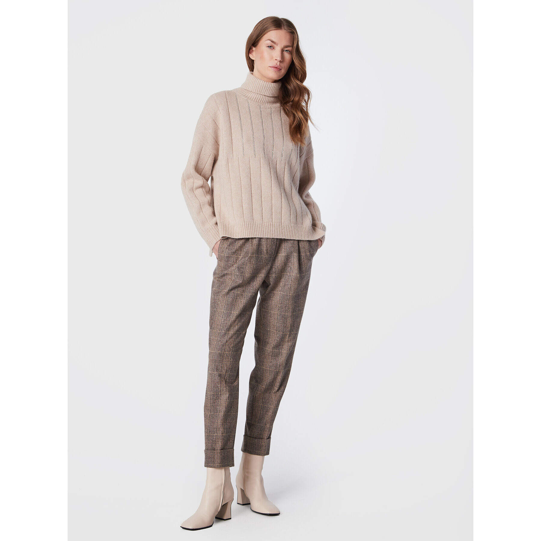 Peserico Поло E99958F05 Бежов Regular Fit - Pepit.bg