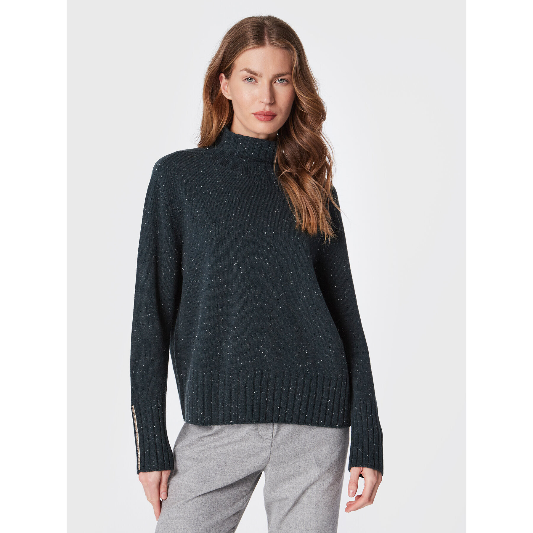 Peserico Пуловер E99912F07K Сив Regular Fit - Pepit.bg