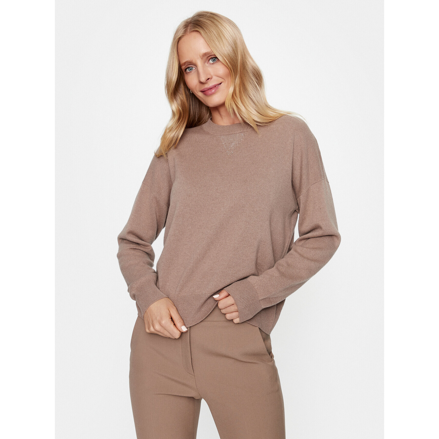 Peserico Пуловер S99000F12 Бежов Regular Fit - Pepit.bg