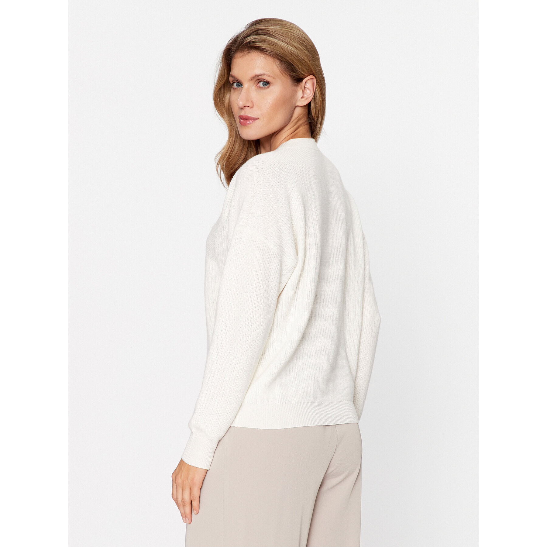 Peserico Пуловер S99061F12 Екрю Regular Fit - Pepit.bg
