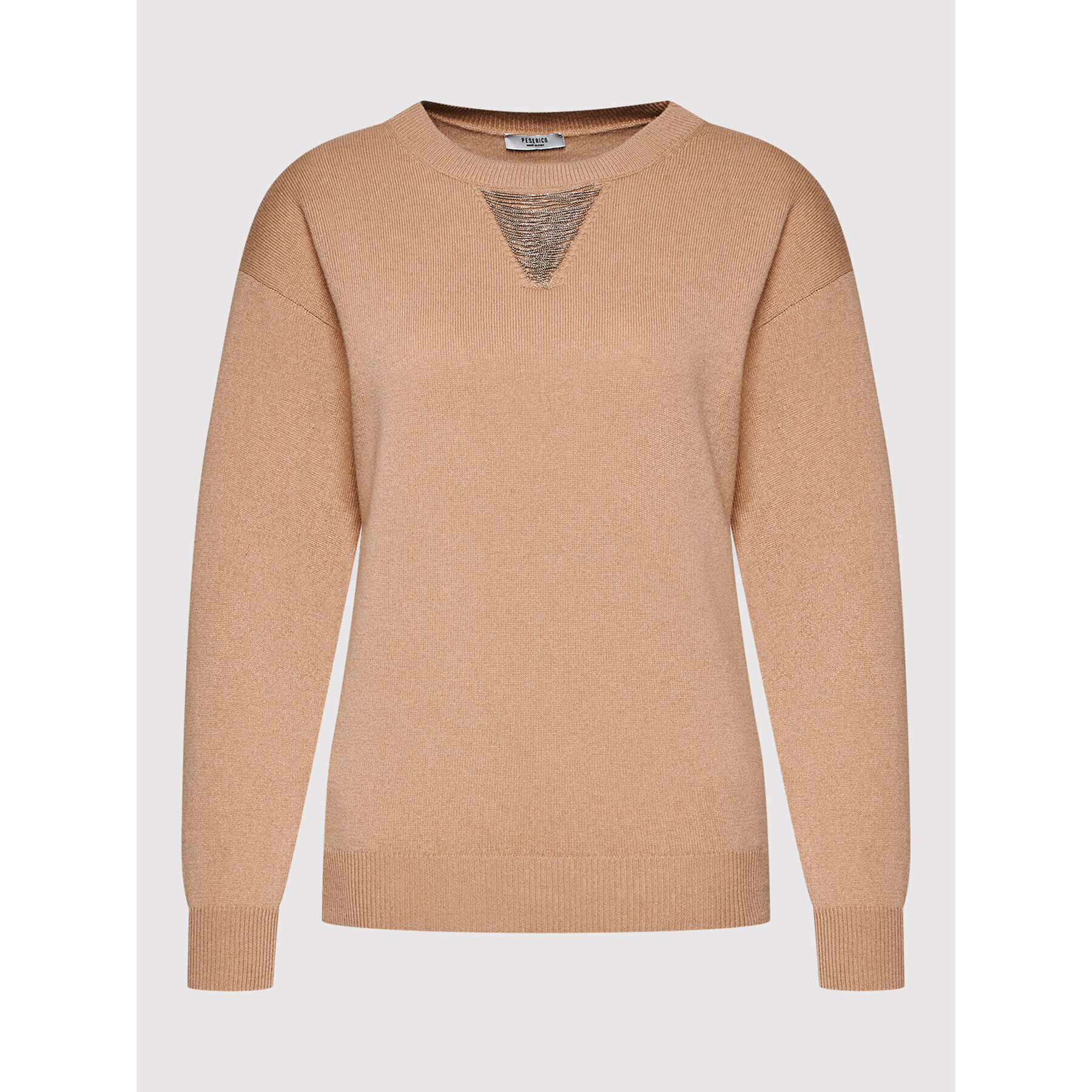 Peserico Пуловер S99155F12 9018G Бежов Regular Fit - Pepit.bg