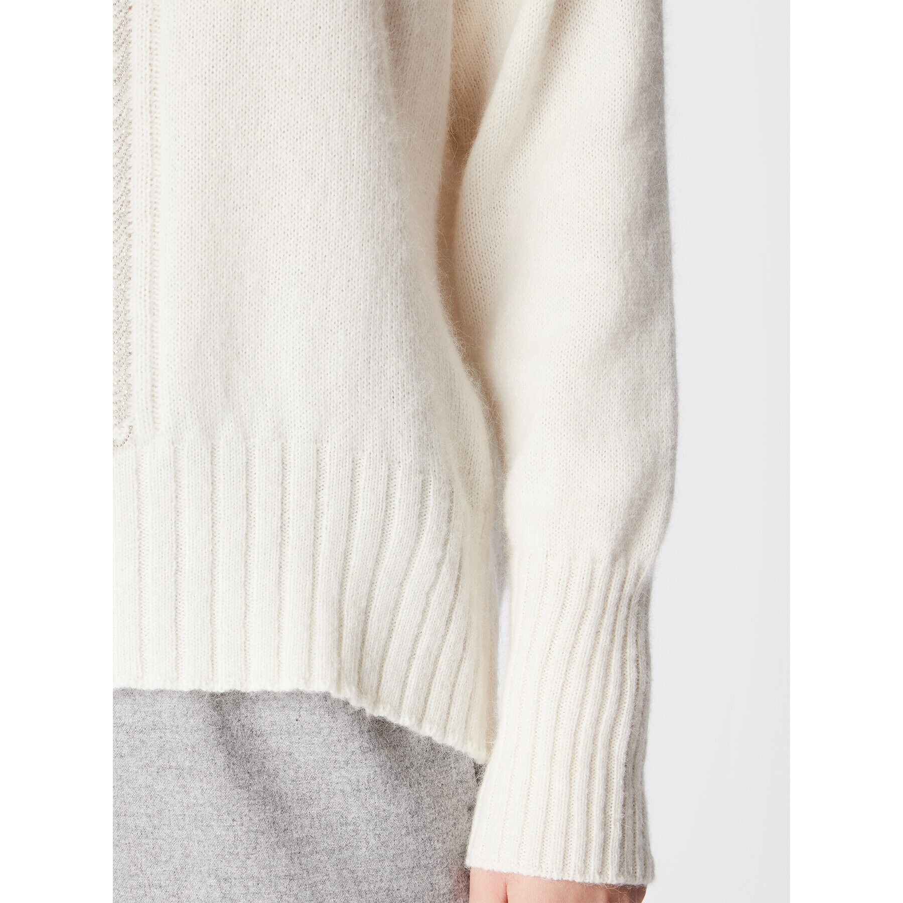 Peserico Пуловер S99299F07 Екрю Relaxed Fit - Pepit.bg