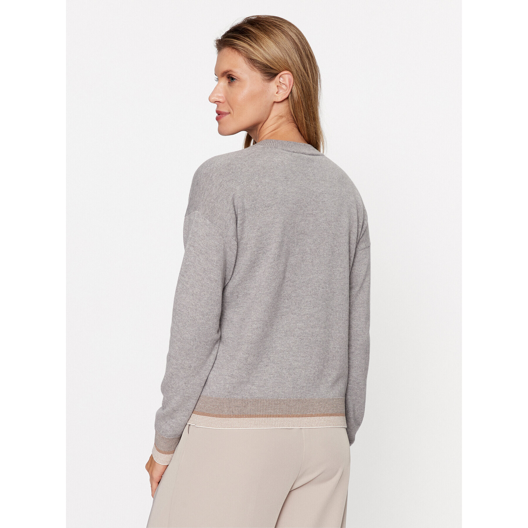 Peserico Пуловер S99496F12K Сив Regular Fit - Pepit.bg