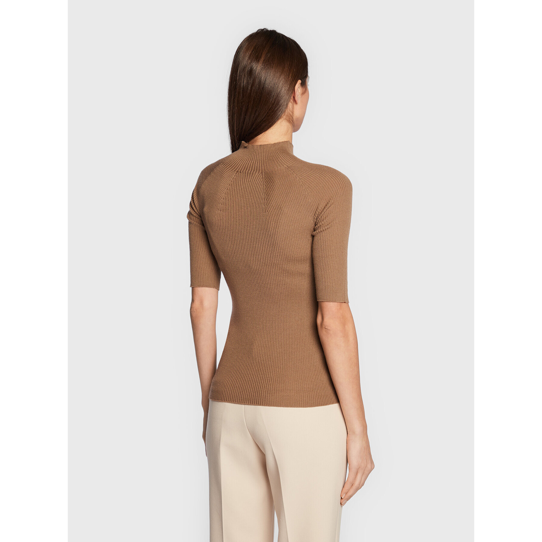 Peserico Пуловер S99681F18 Кафяв Slim Fit - Pepit.bg