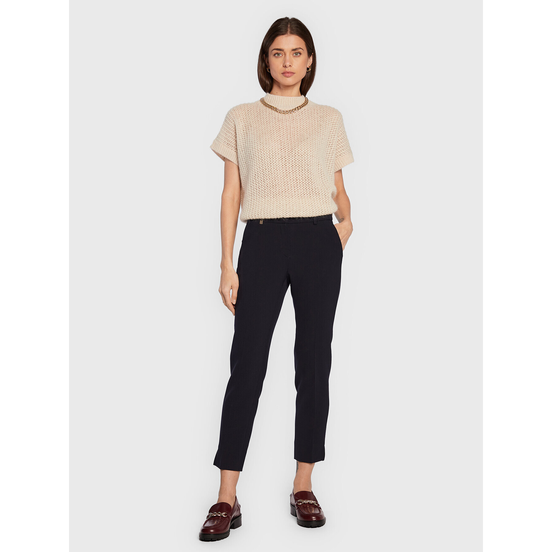 Peserico Пуловер S99758F05 Бежов Regular Fit - Pepit.bg