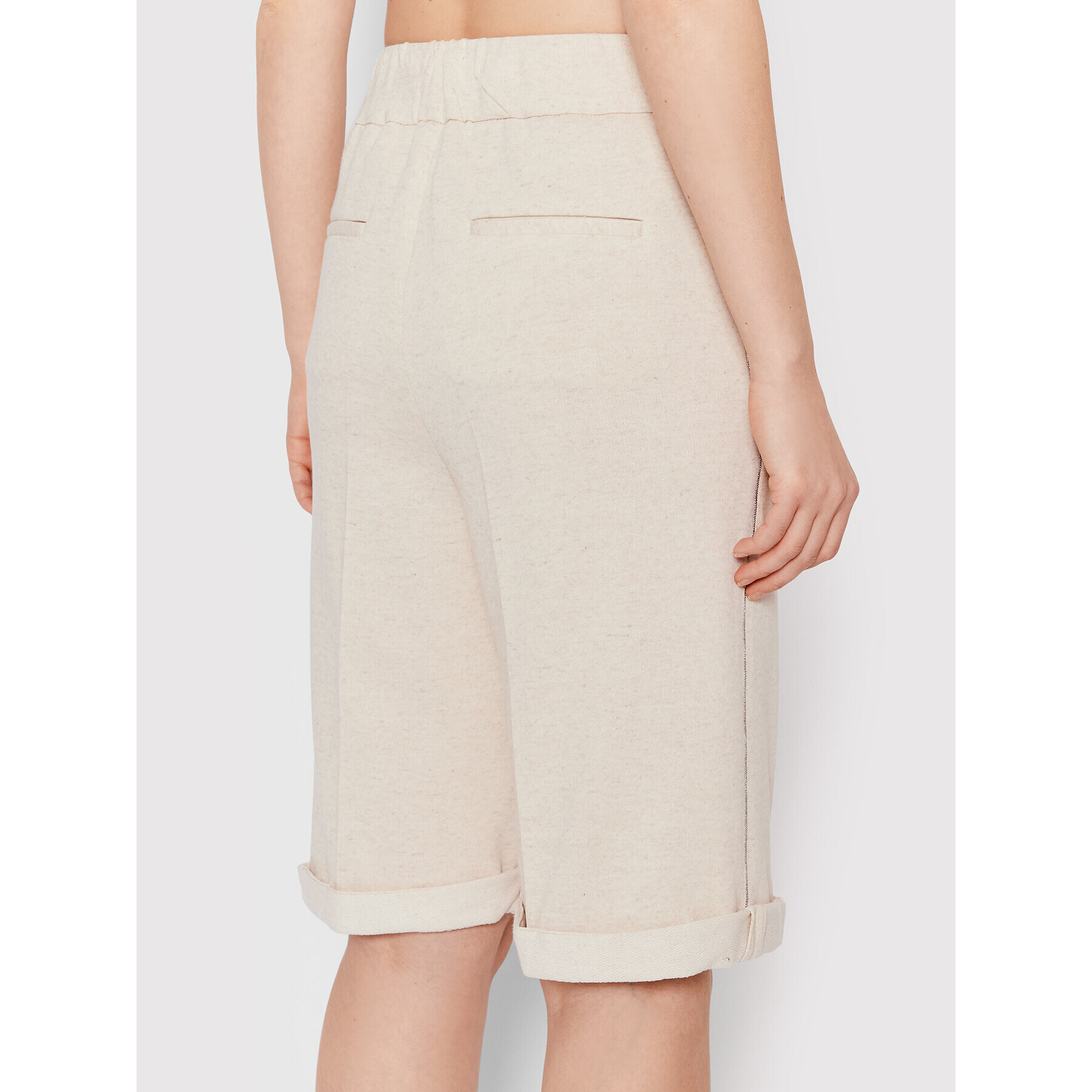 Peserico Шорти от плат P04032J0 Бежов Regular Fit - Pepit.bg