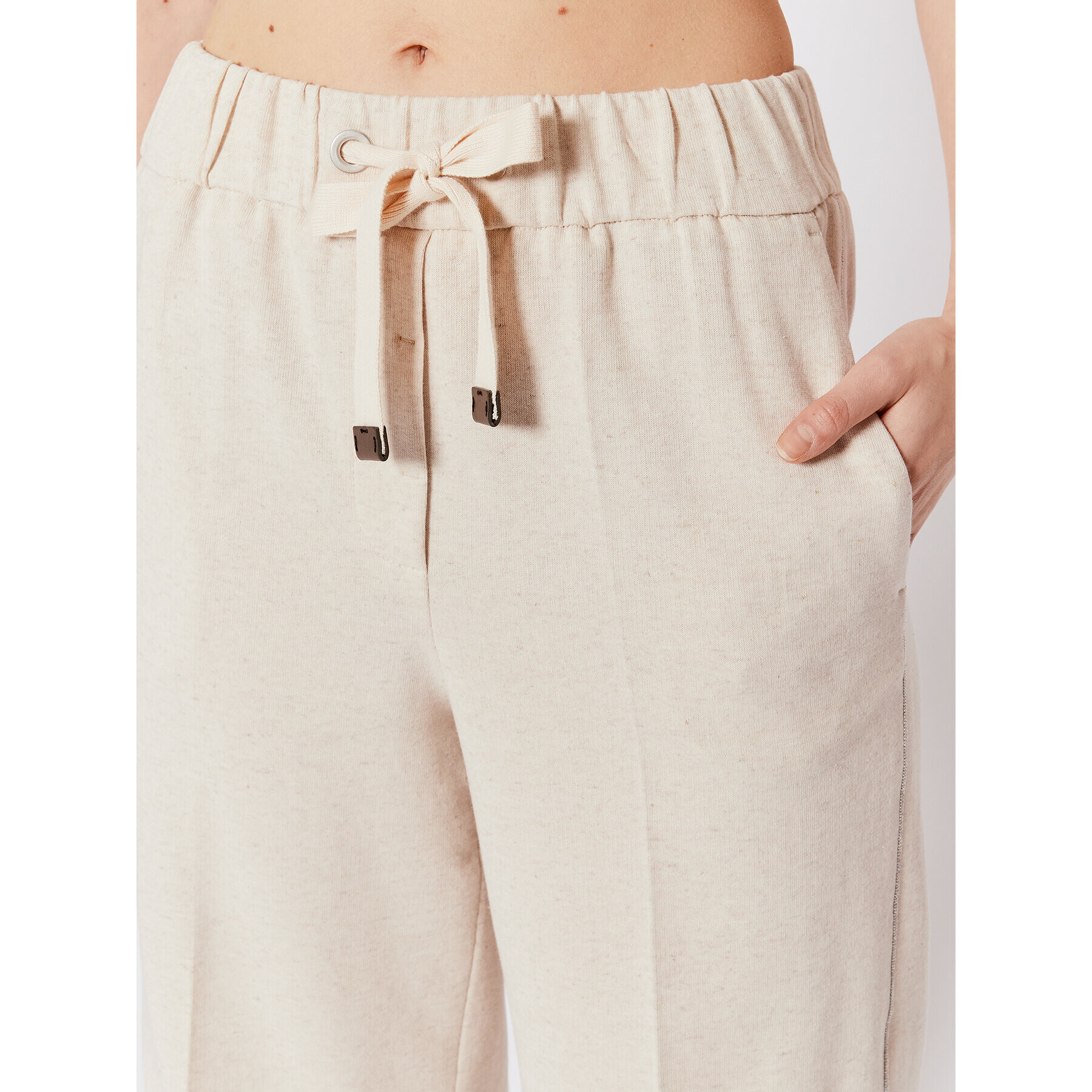 Peserico Шорти от плат P04032J0 Бежов Regular Fit - Pepit.bg