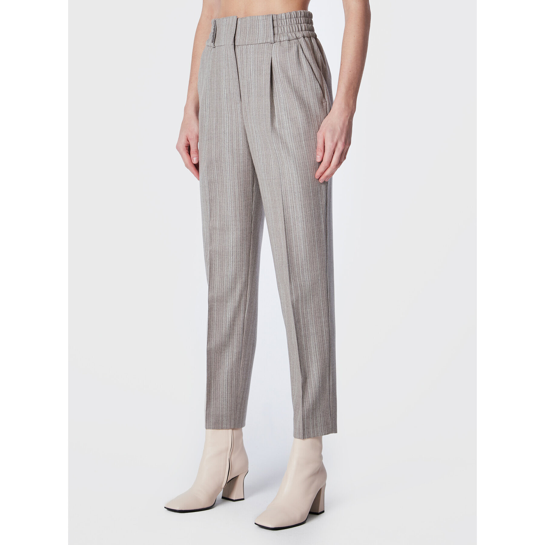 Peserico Текстилни панталони E04806 Бежов Regular Fit - Pepit.bg