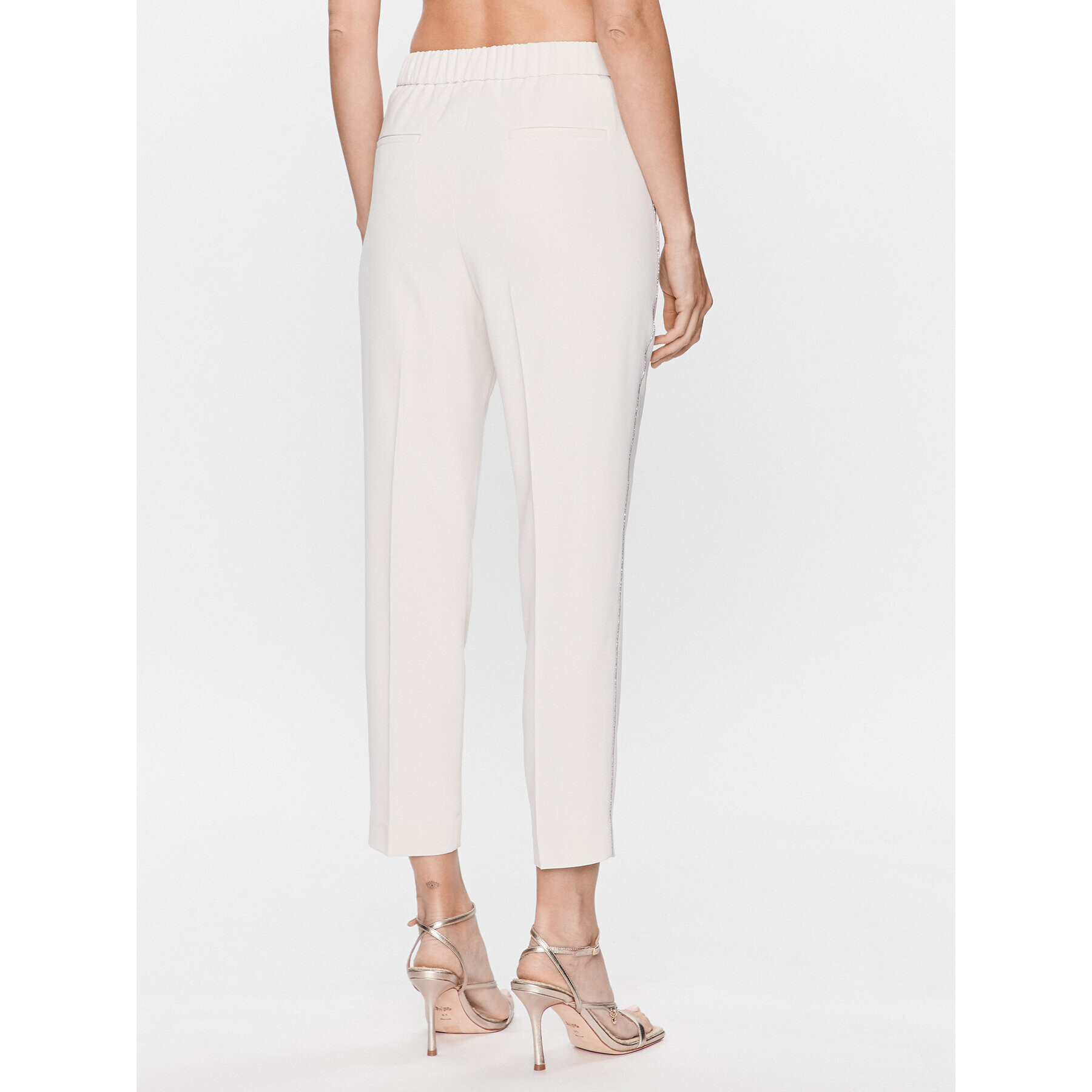 Peserico Текстилни панталони P04072 Екрю Regular Fit - Pepit.bg