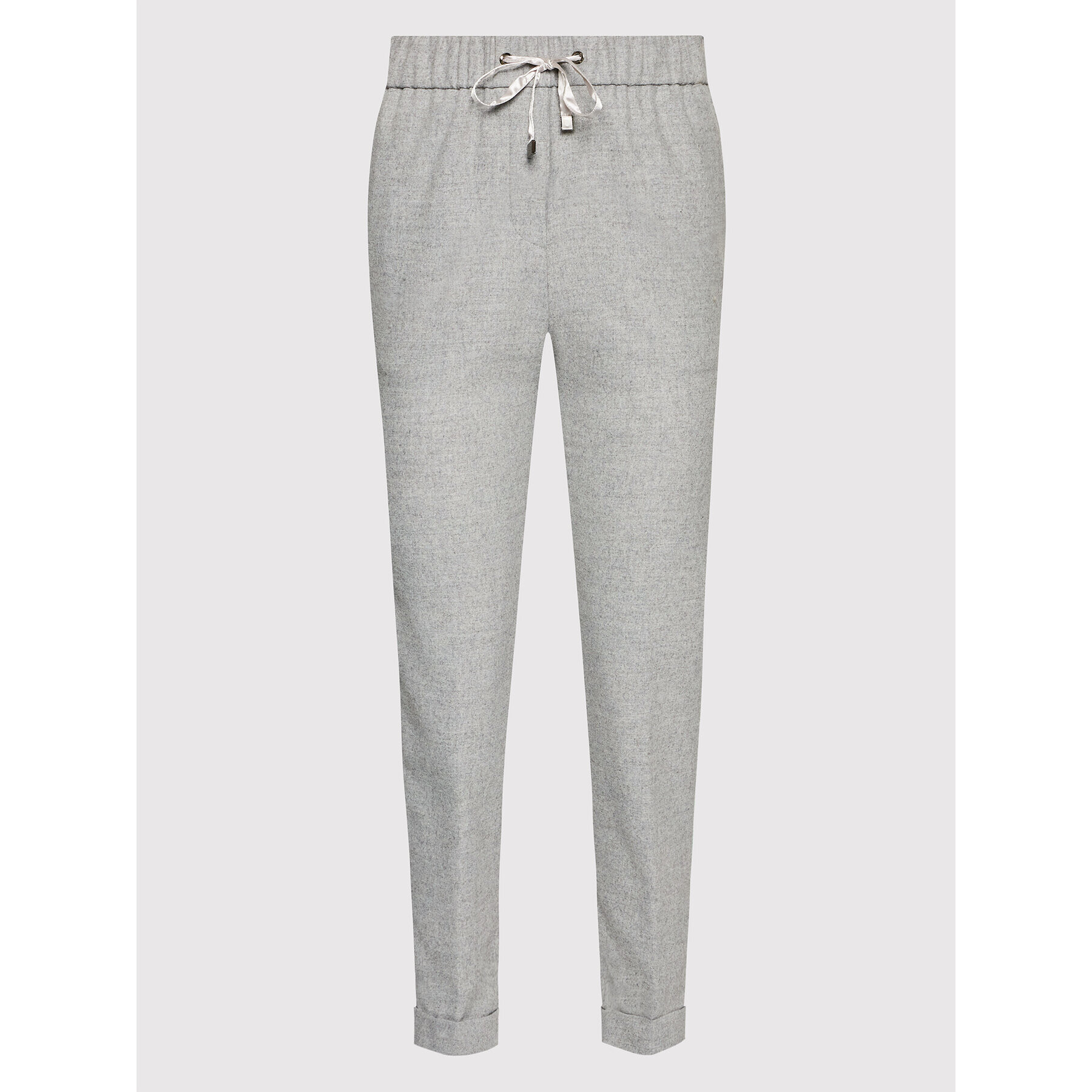 Peserico Текстилни панталони P04641 Сив Regular Fit - Pepit.bg