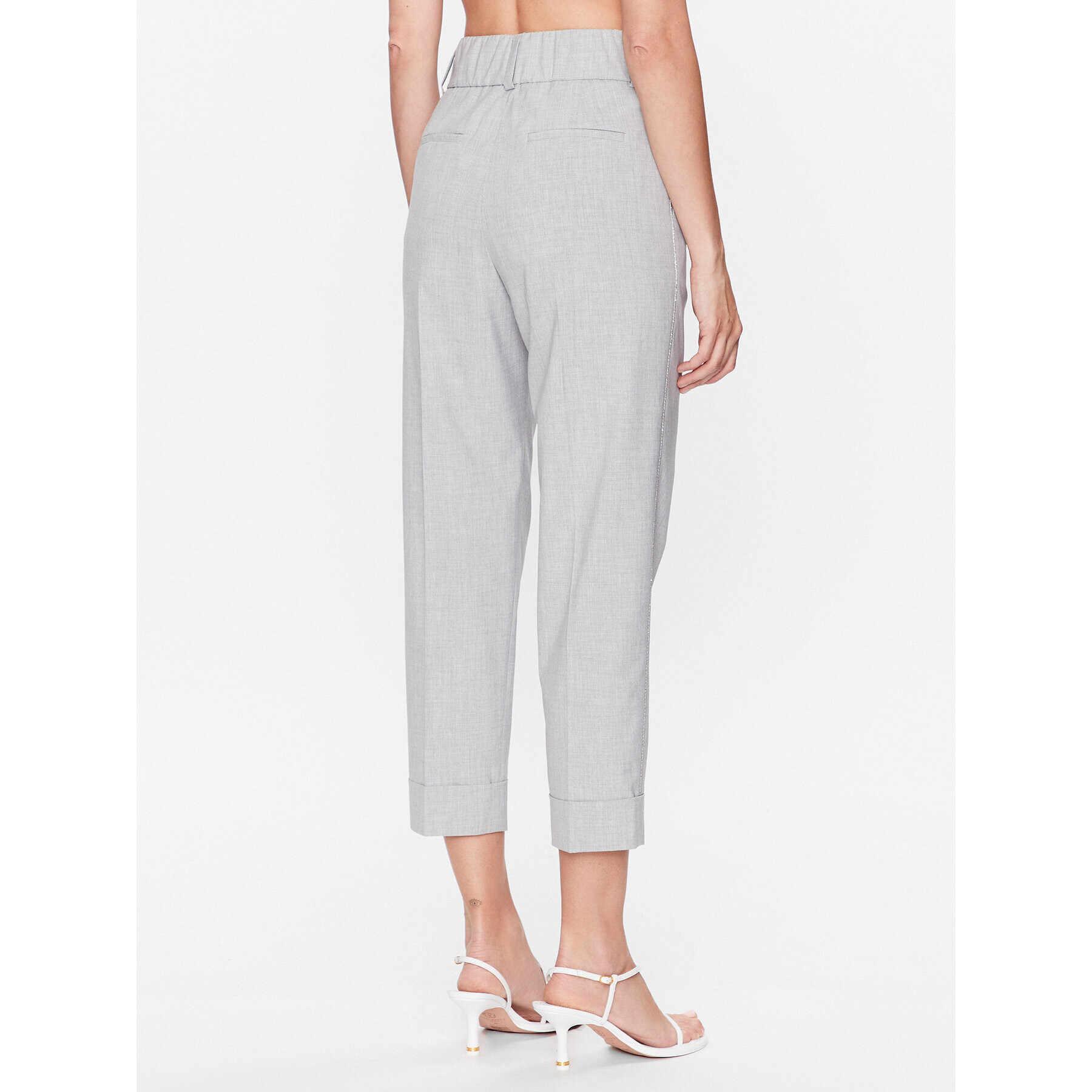 Peserico Текстилни панталони P04816V Сив Regular Fit - Pepit.bg