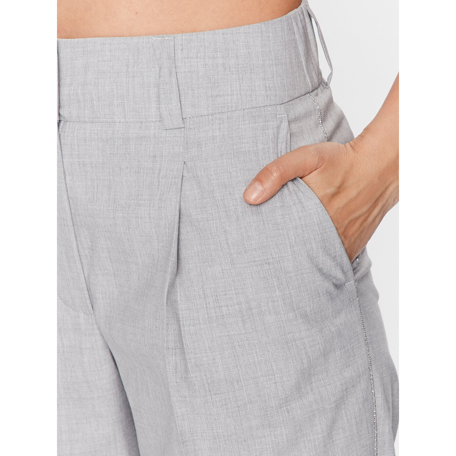 Peserico Текстилни панталони P04816V Сив Regular Fit - Pepit.bg