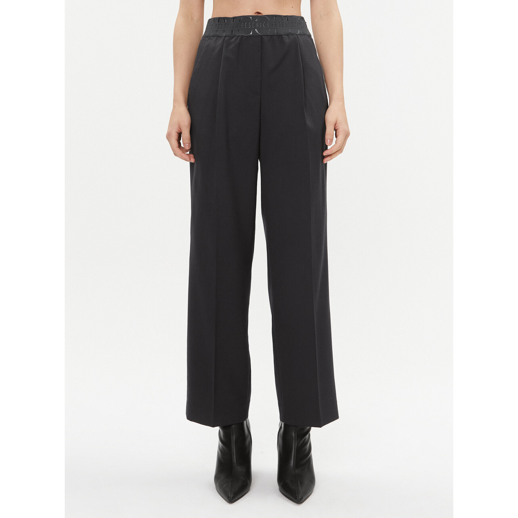 Peserico Текстилни панталони P04850 Тъмносин Regular Fit - Pepit.bg
