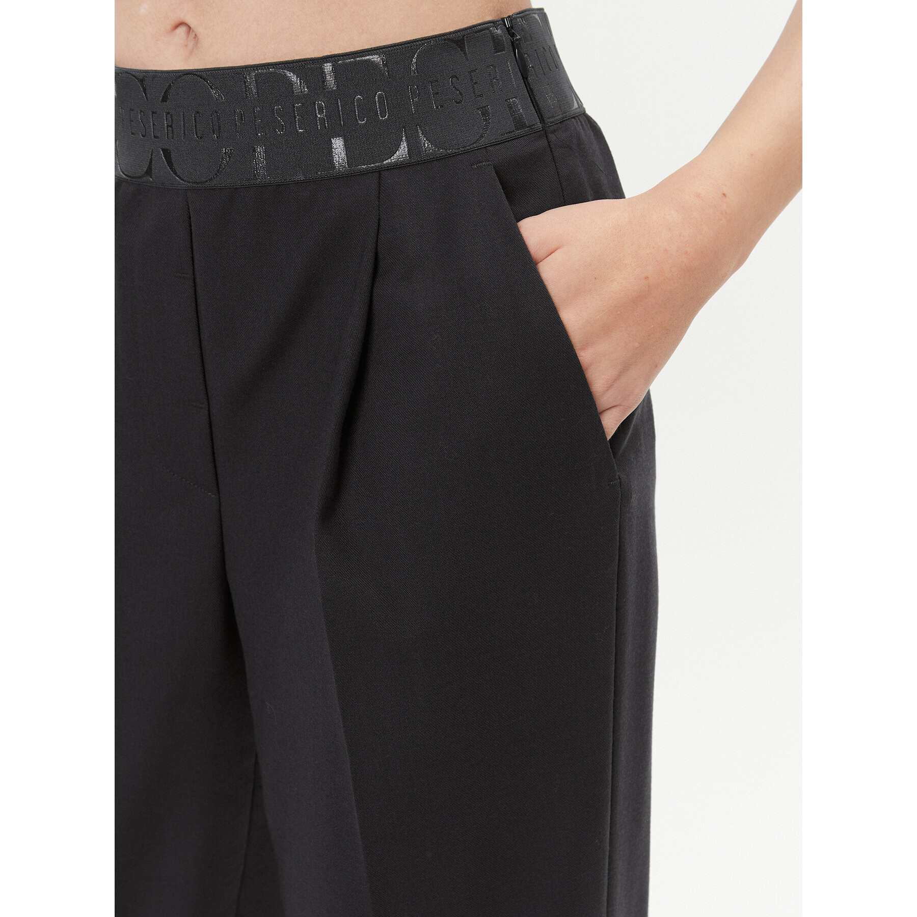 Peserico Текстилни панталони P04850 Тъмносин Regular Fit - Pepit.bg