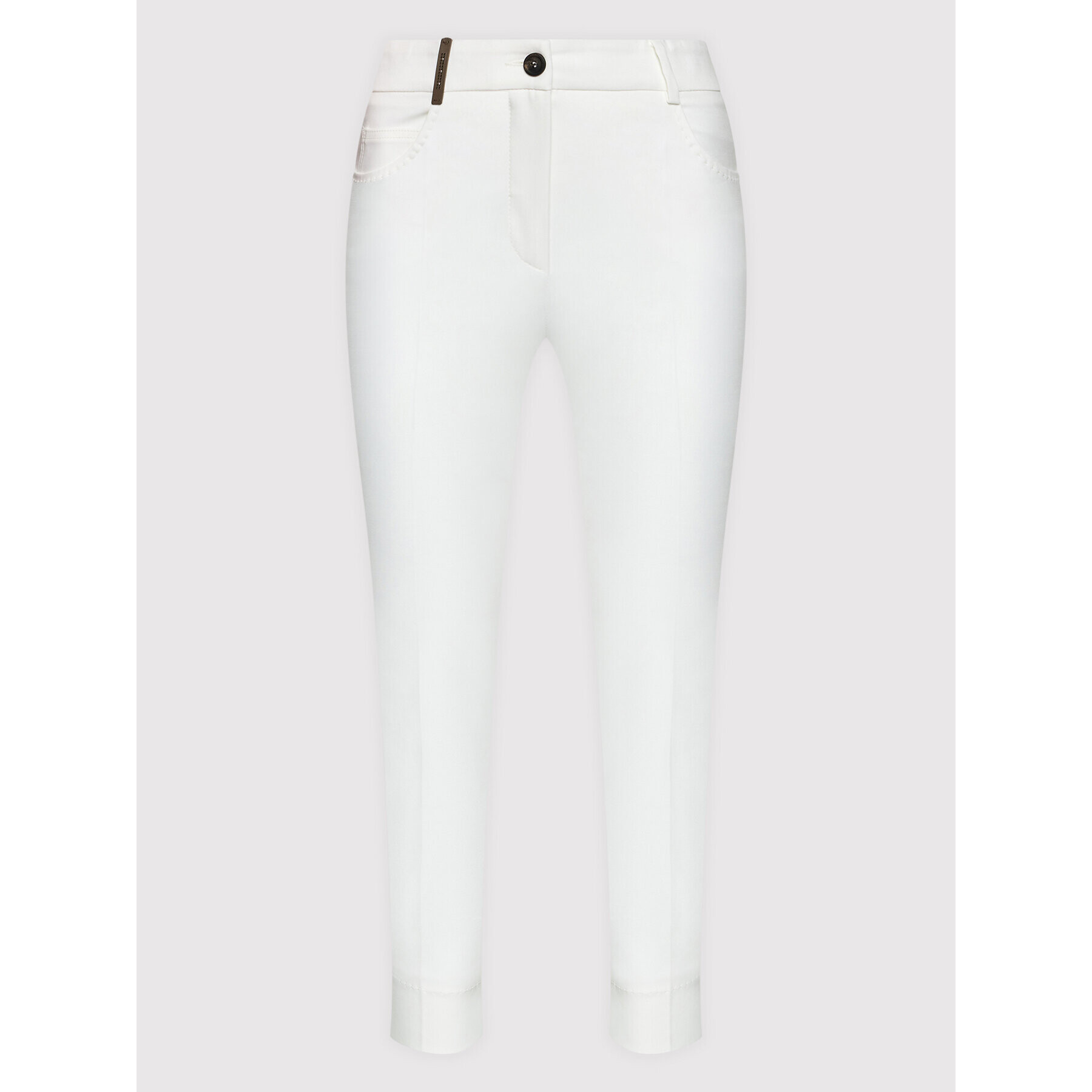 Peserico Текстилни панталони P04855J0 Бял Regular Fit - Pepit.bg