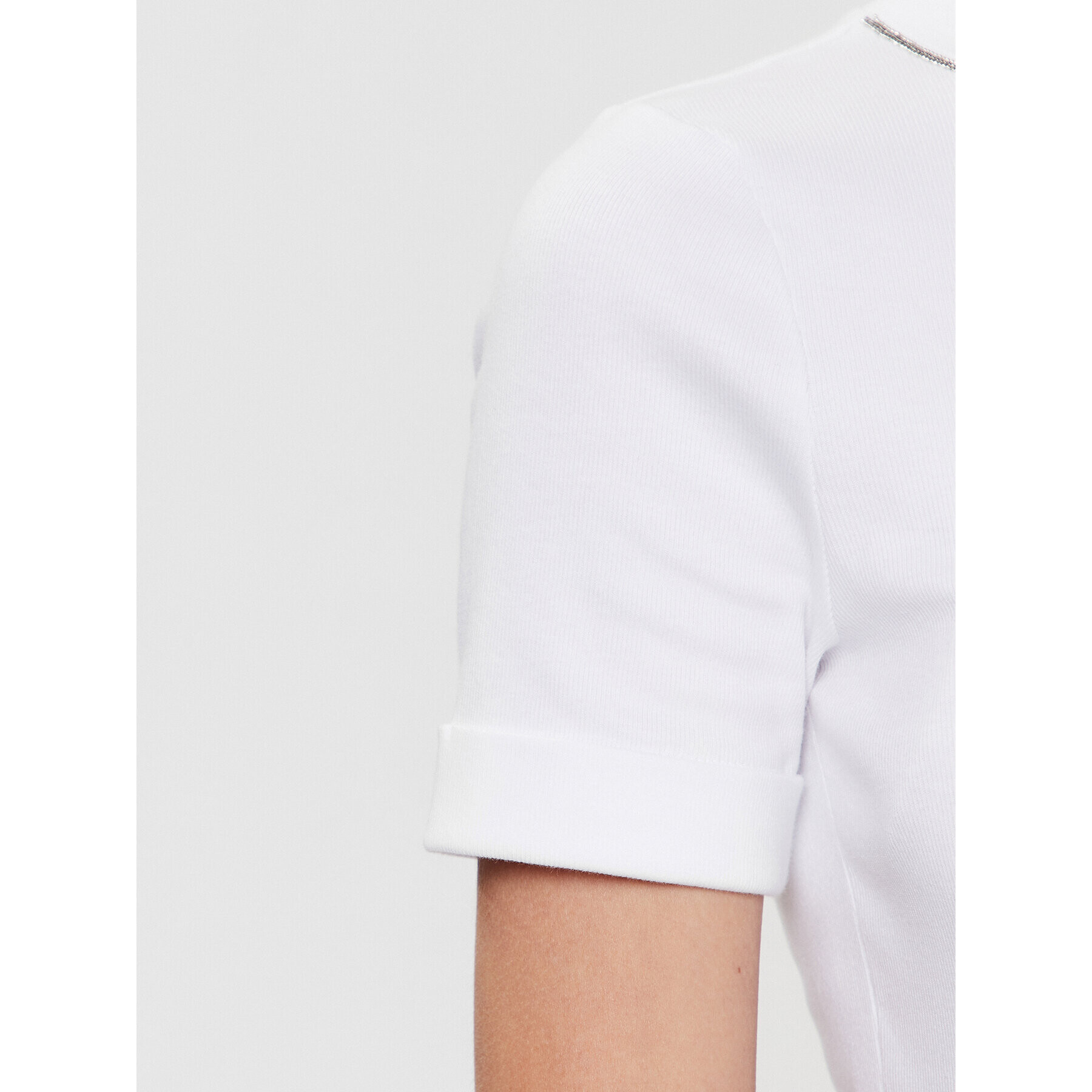 Peserico Тишърт S06840J0 Бял Regular Fit - Pepit.bg