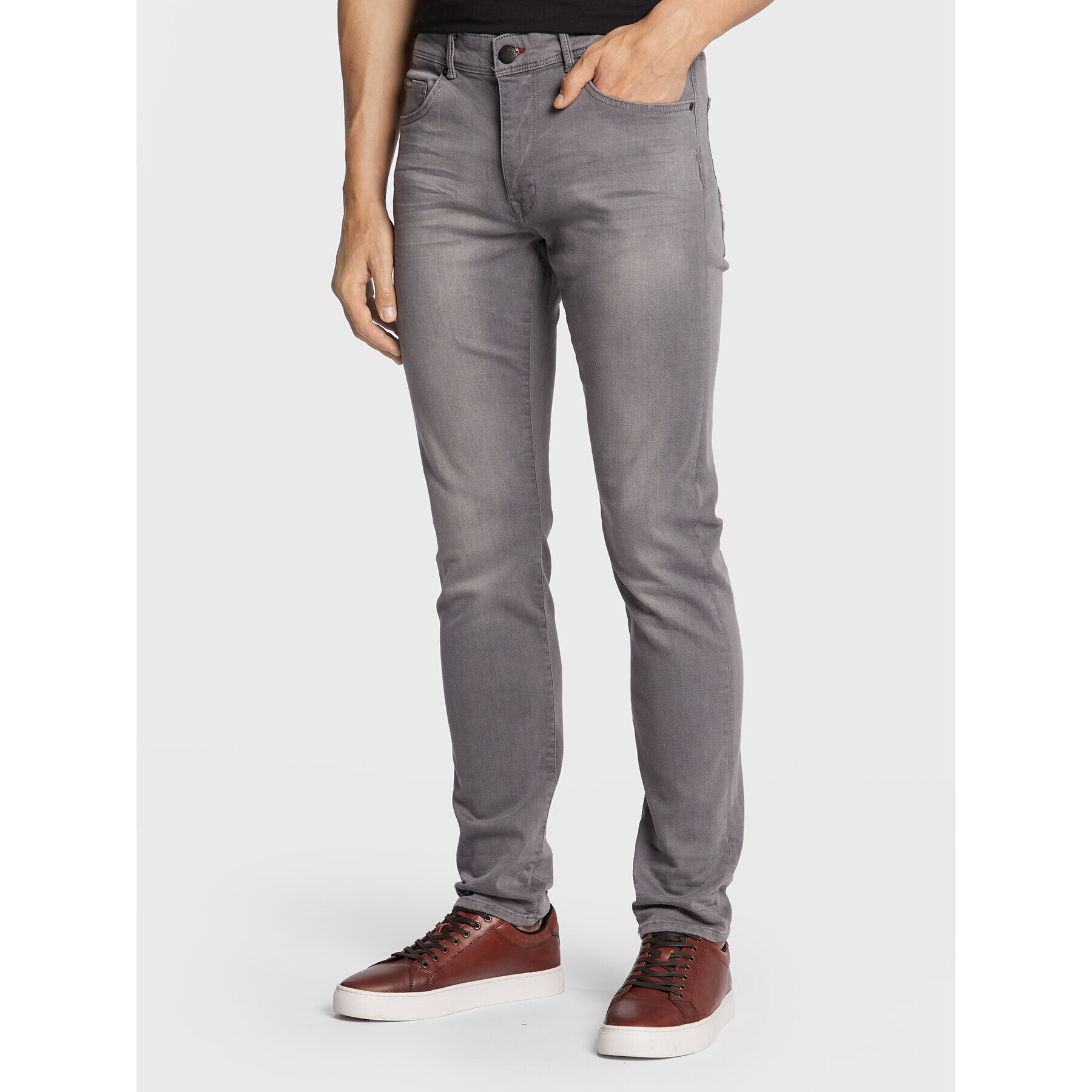 Petrol Industries Дънки Seaham Classic 0014 Сив Slim Fit - Pepit.bg
