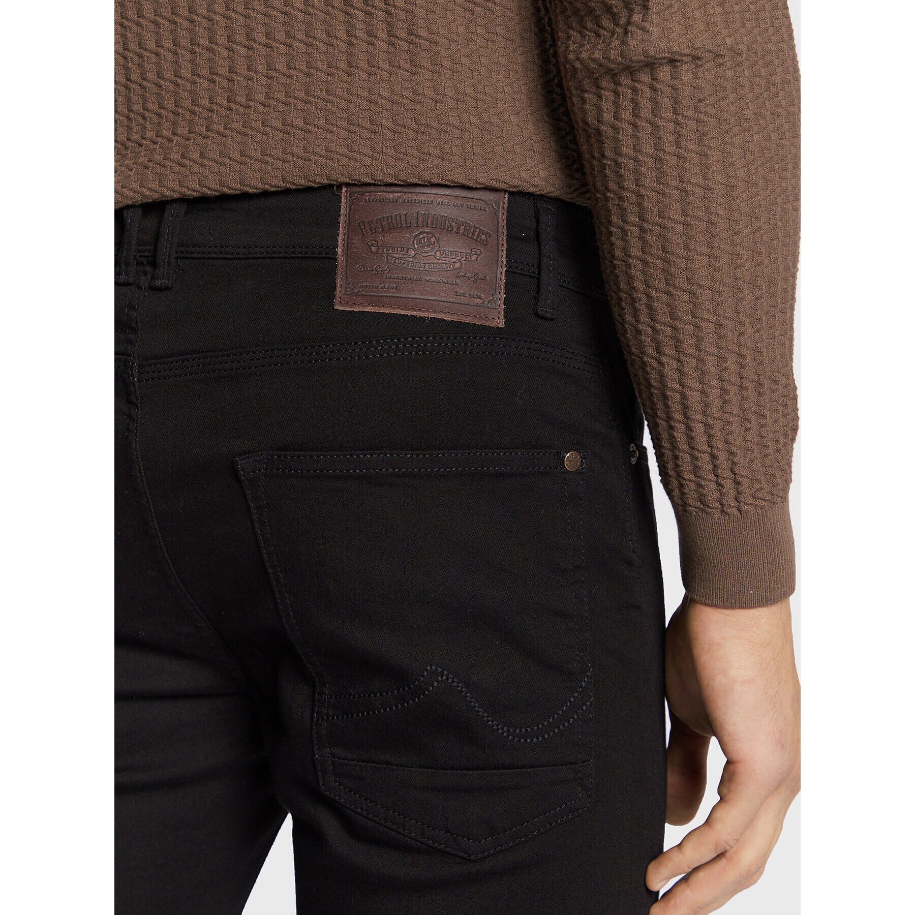 Petrol Industries Дънки Seaham Classic 0021 Черен Slim Fit - Pepit.bg
