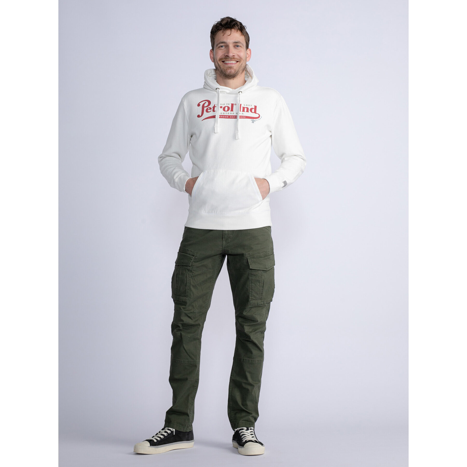 Petrol Industries Текстилни панталони M-3030-TRO581 Зелен Slim Fit - Pepit.bg