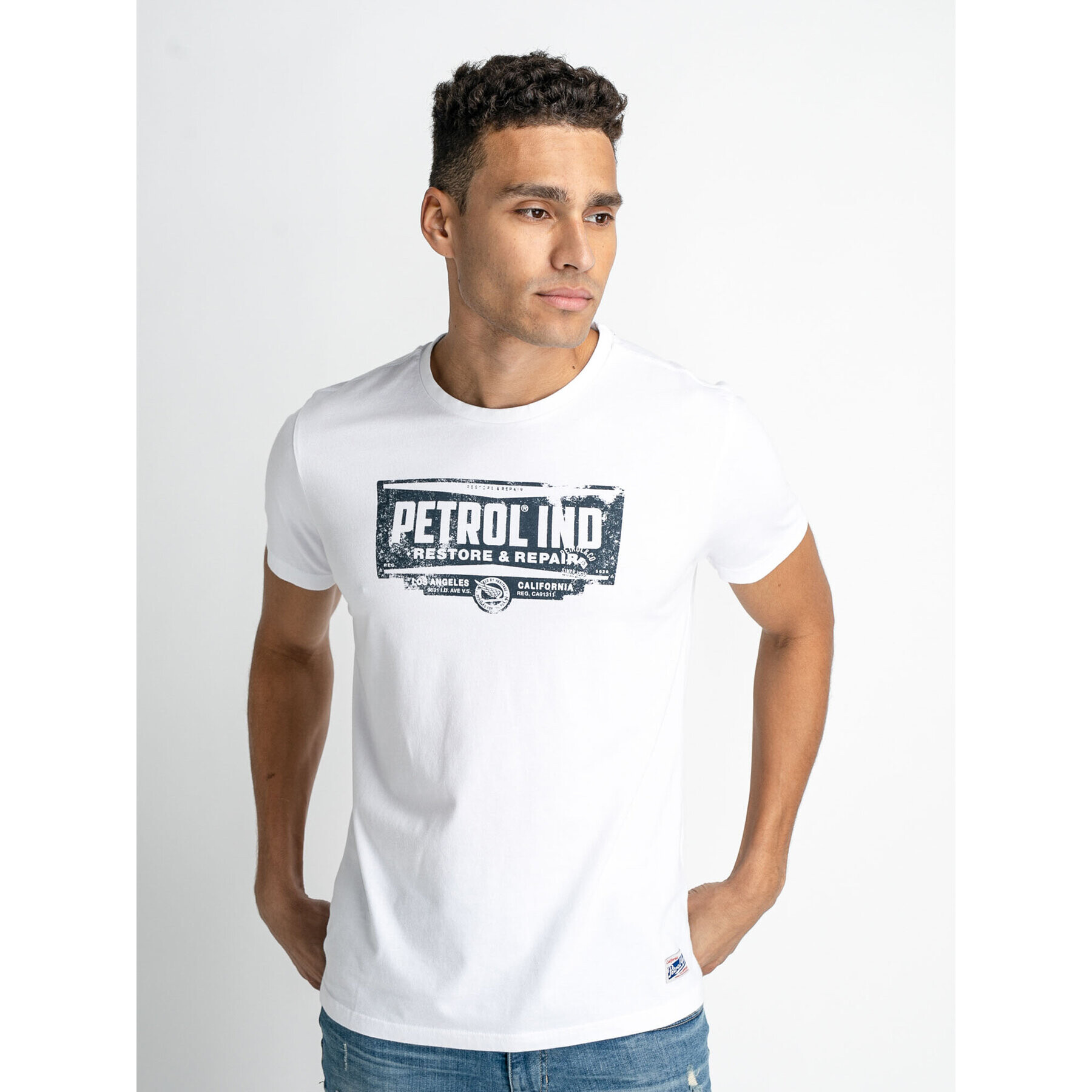 Petrol Industries Тишърт M-1030-TSR624 Бял Regular Fit - Pepit.bg