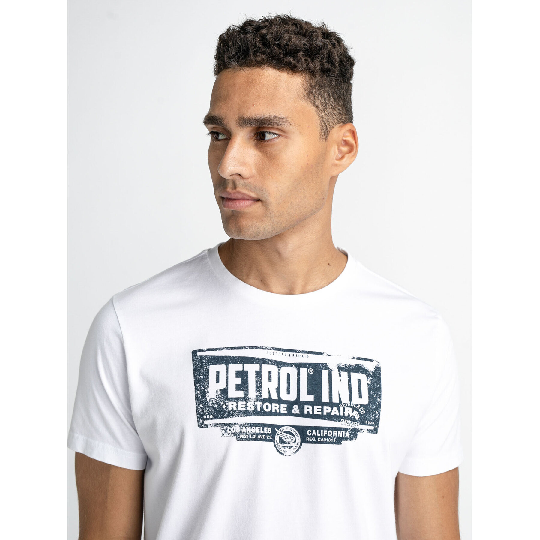 Petrol Industries Тишърт M-1030-TSR624 Бял Regular Fit - Pepit.bg