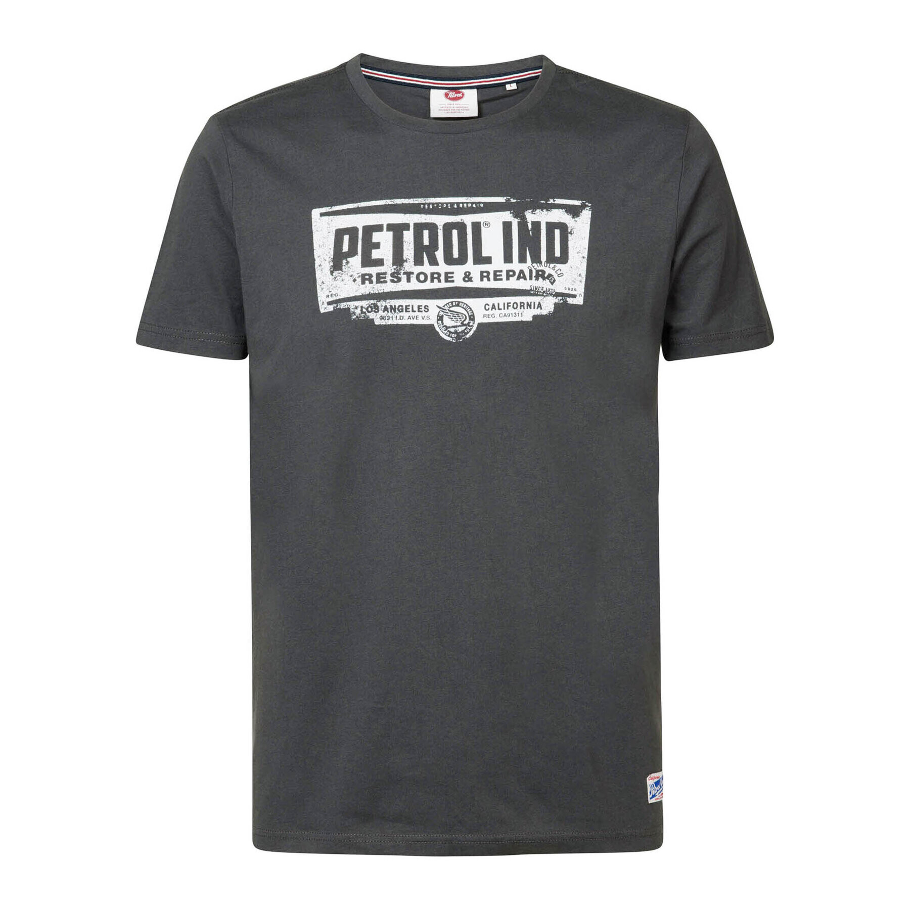 Petrol Industries Тишърт M-1030-TSR624 Сив Regular Fit - Pepit.bg