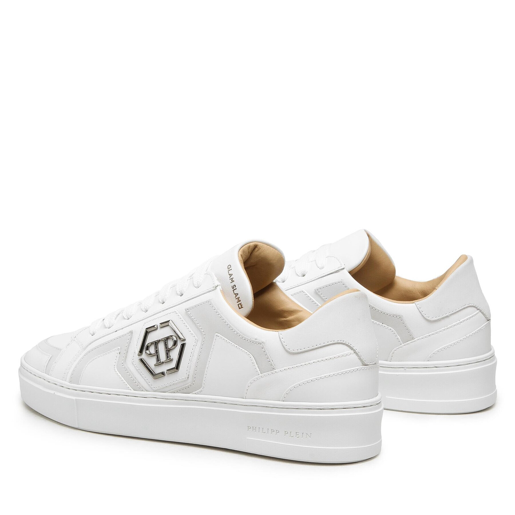 PHILIPP PLEIN Сникърси Hexagon AABS MSC3783 PLE010N 01 Бял - Pepit.bg
