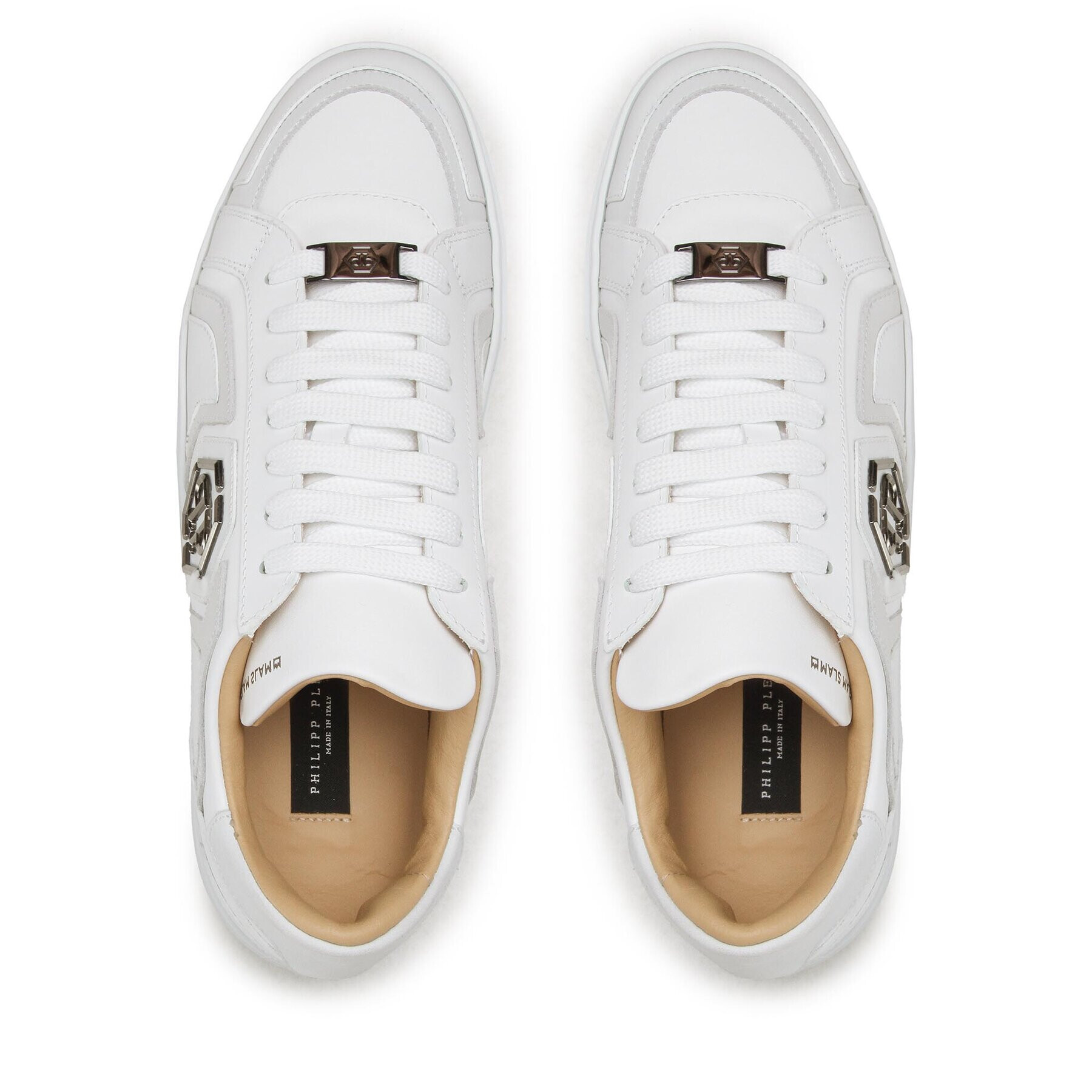 PHILIPP PLEIN Сникърси Hexagon AABS MSC3783 PLE010N 01 Бял - Pepit.bg