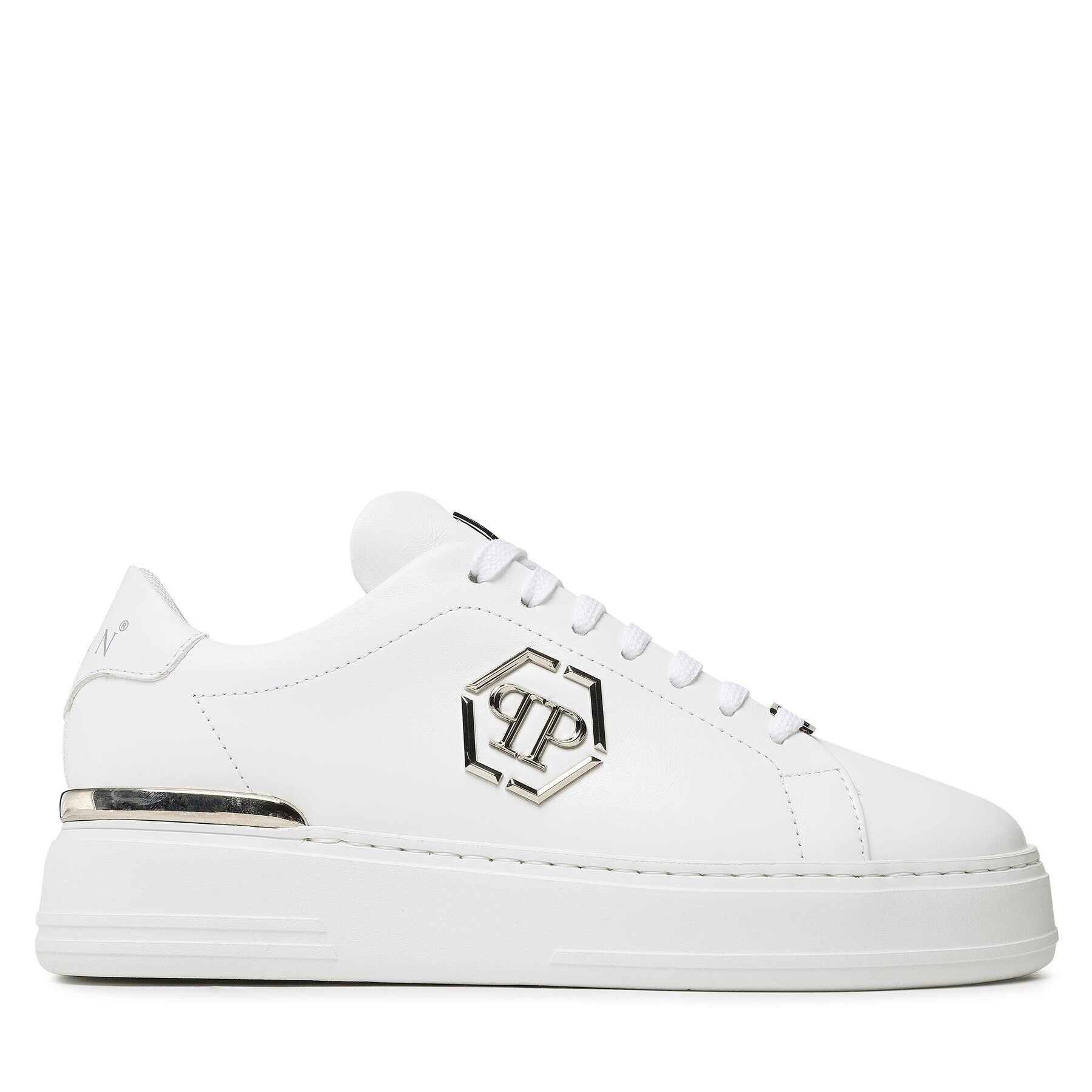 PHILIPP PLEIN Сникърси Leather Lo-Top Sneaker FABS USC0379 PLE075N Бял - Pepit.bg