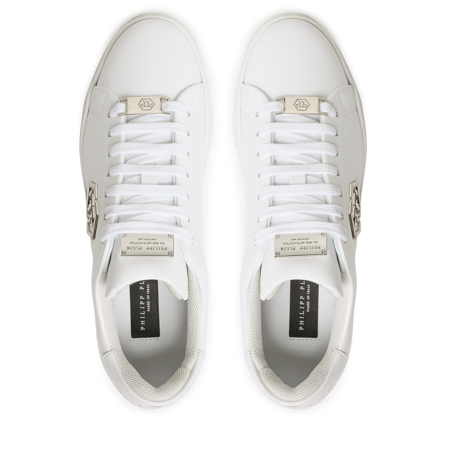 PHILIPP PLEIN Сникърси Leather Lo-Top Sneaker FABS USC0379 PLE075N Бял - Pepit.bg