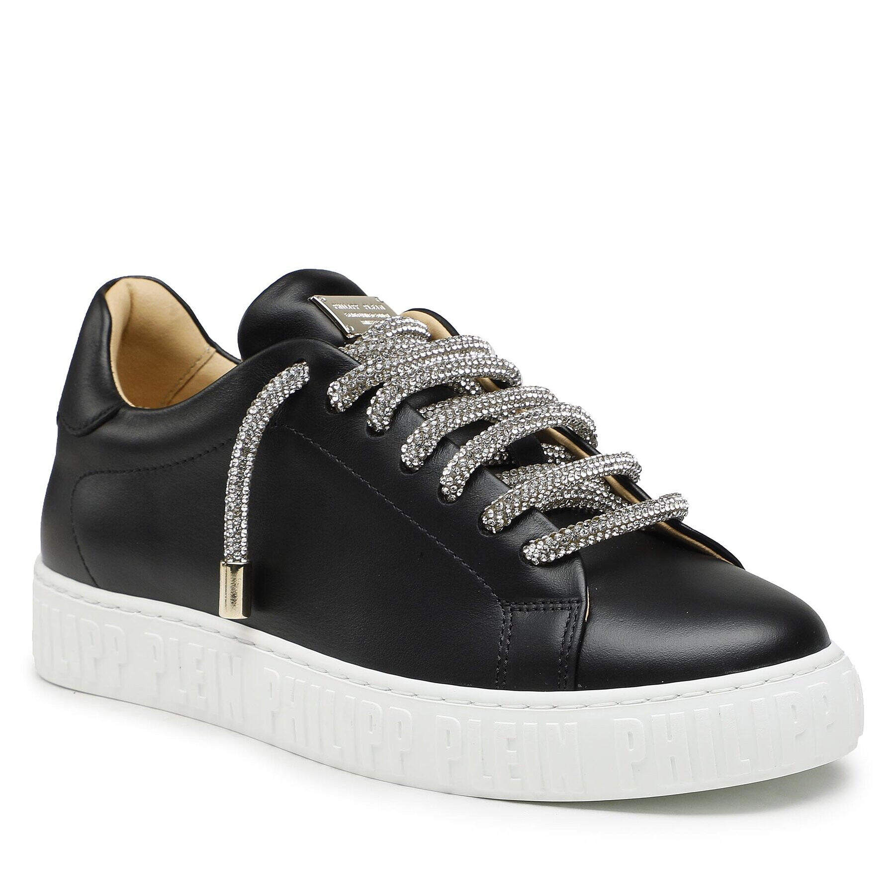 PHILIPP PLEIN Сникърси Lo-Top Sneaker Basic AABS WSC2633 PLE075N Черно родиево покритие - Pepit.bg