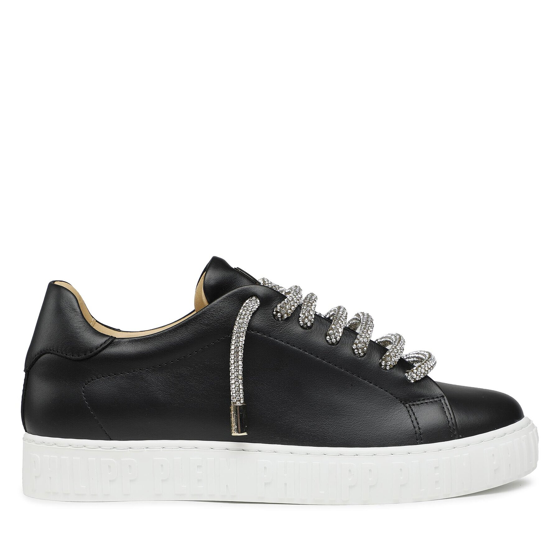 PHILIPP PLEIN Сникърси Lo-Top Sneaker Basic AABS WSC2633 PLE075N Черно родиево покритие - Pepit.bg