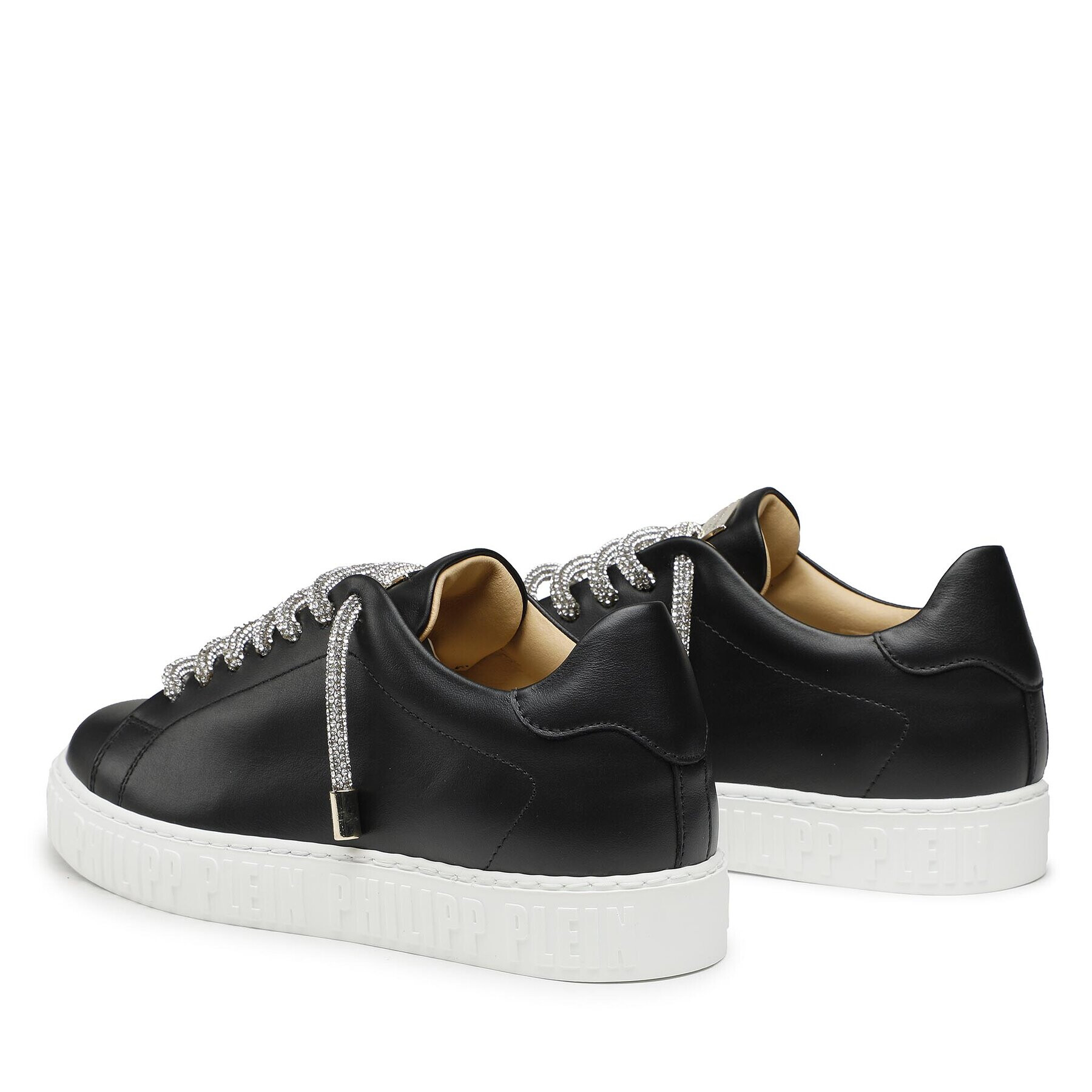 PHILIPP PLEIN Сникърси Lo-Top Sneaker Basic AABS WSC2633 PLE075N Черно родиево покритие - Pepit.bg