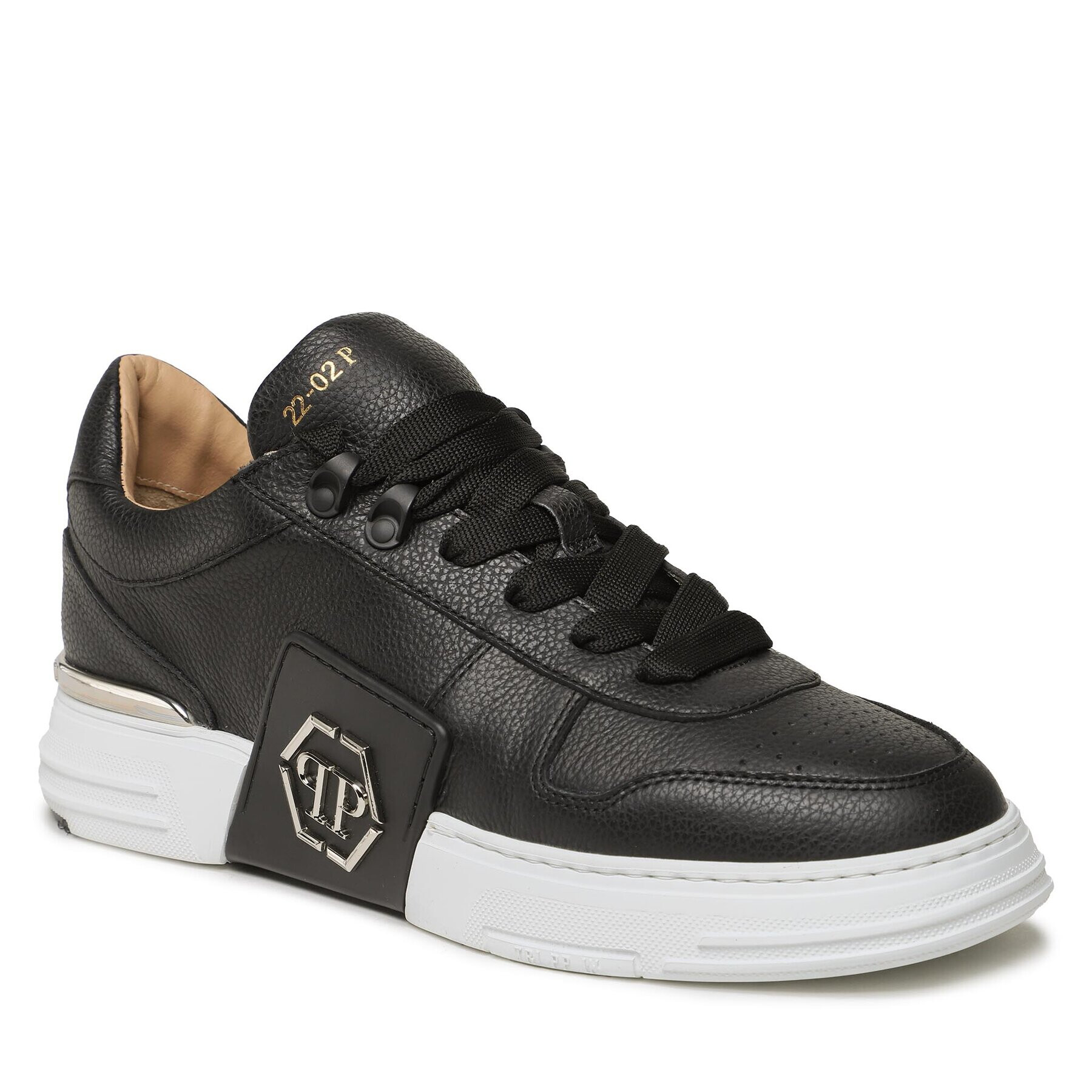 PHILIPP PLEIN Сникърси Lo-Top Sneakers Hexagon ABS USC0272 PLE010N Черен - Pepit.bg