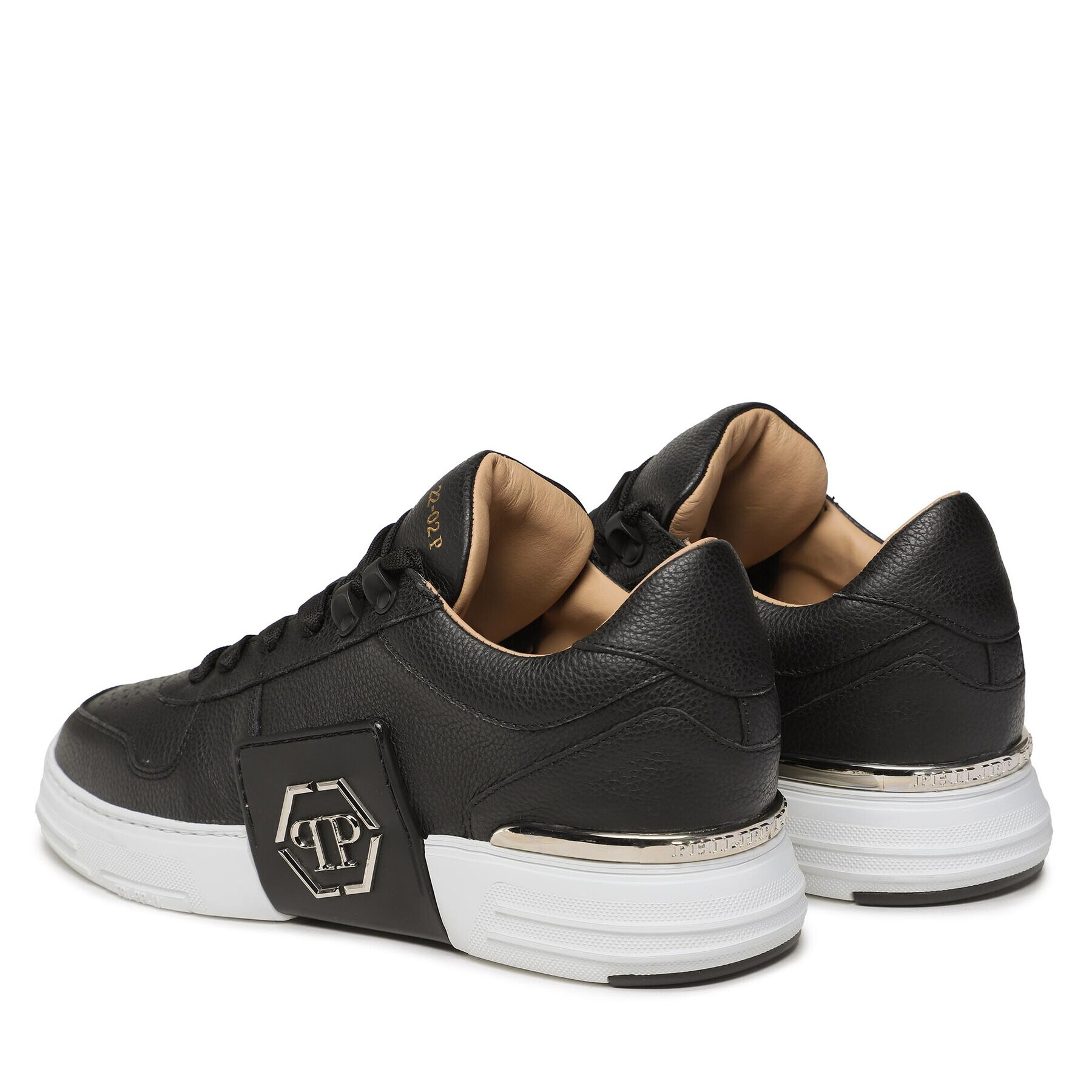 PHILIPP PLEIN Сникърси Lo-Top Sneakers Hexagon ABS USC0272 PLE010N Черен - Pepit.bg