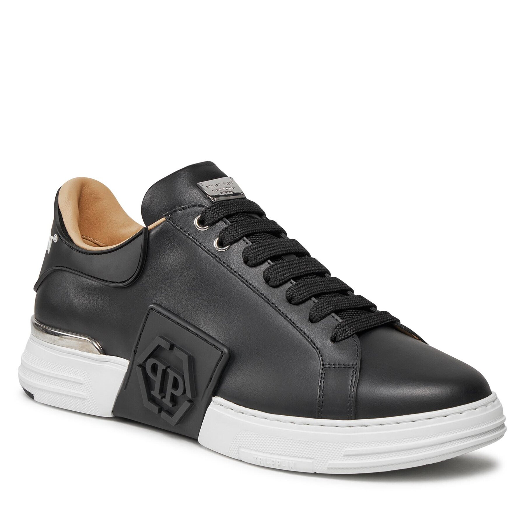 PHILIPP PLEIN Сникърси Lo-Top Sneakers Phantom Kick$ Leather Hexagon FABS USC0263 PLE010N Черен - Pepit.bg