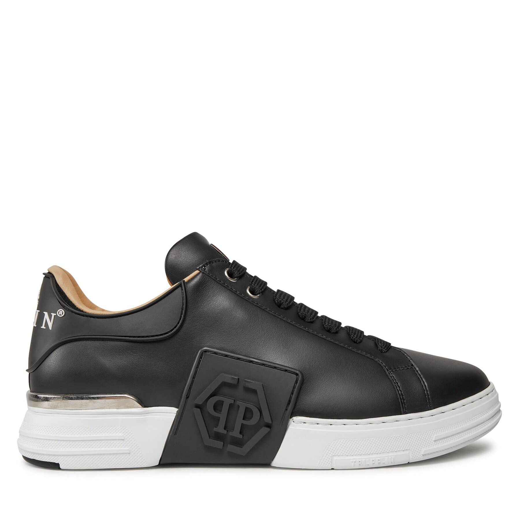 PHILIPP PLEIN Сникърси Lo-Top Sneakers Phantom Kick$ Leather Hexagon FABS USC0263 PLE010N Черен - Pepit.bg