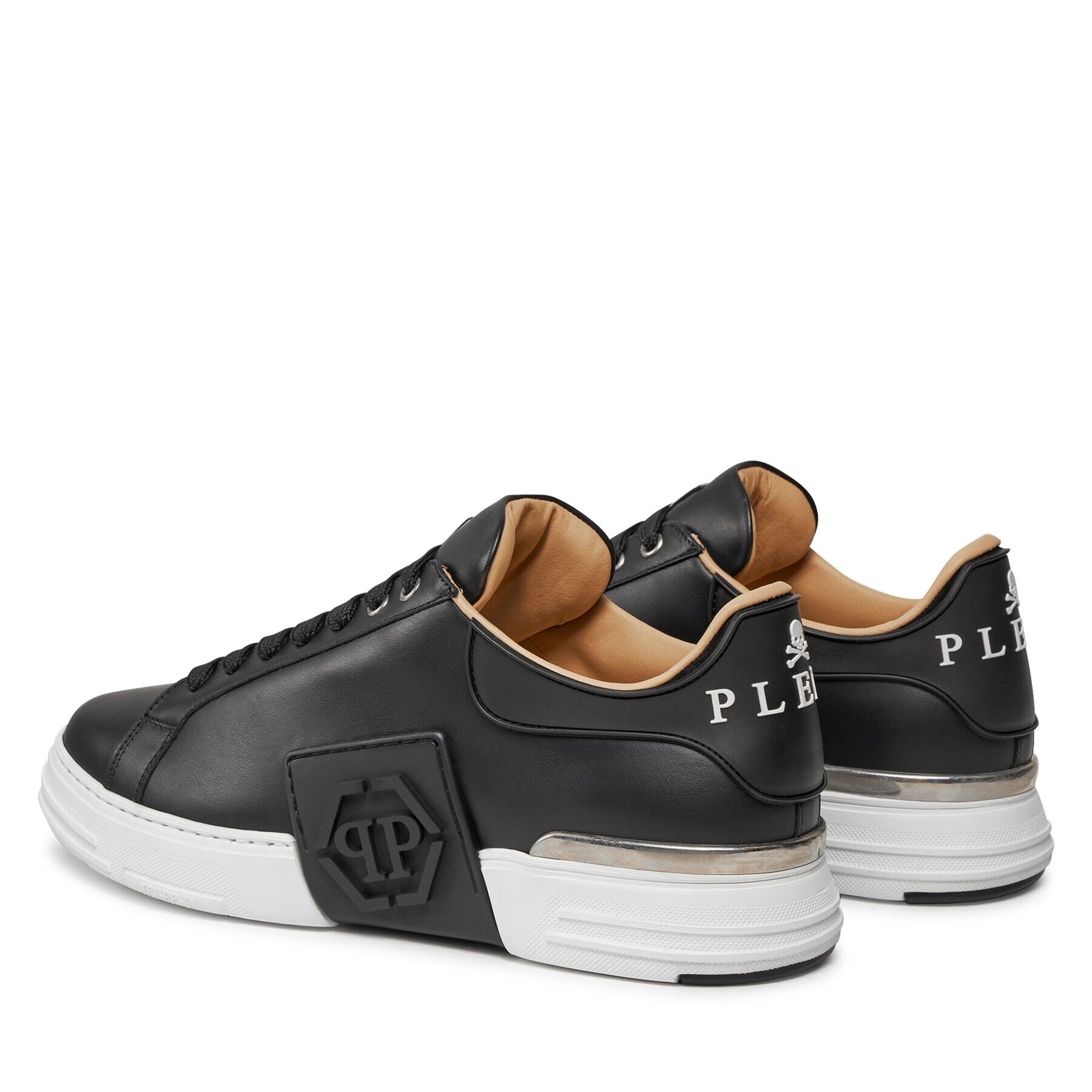 PHILIPP PLEIN Сникърси Lo-Top Sneakers Phantom Kick$ Leather Hexagon FABS USC0263 PLE010N Черен - Pepit.bg