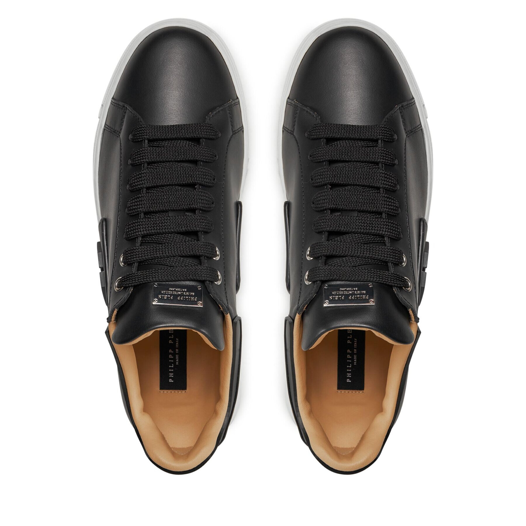 PHILIPP PLEIN Сникърси Lo-Top Sneakers Phantom Kick$ Leather Hexagon FABS USC0263 PLE010N Черен - Pepit.bg