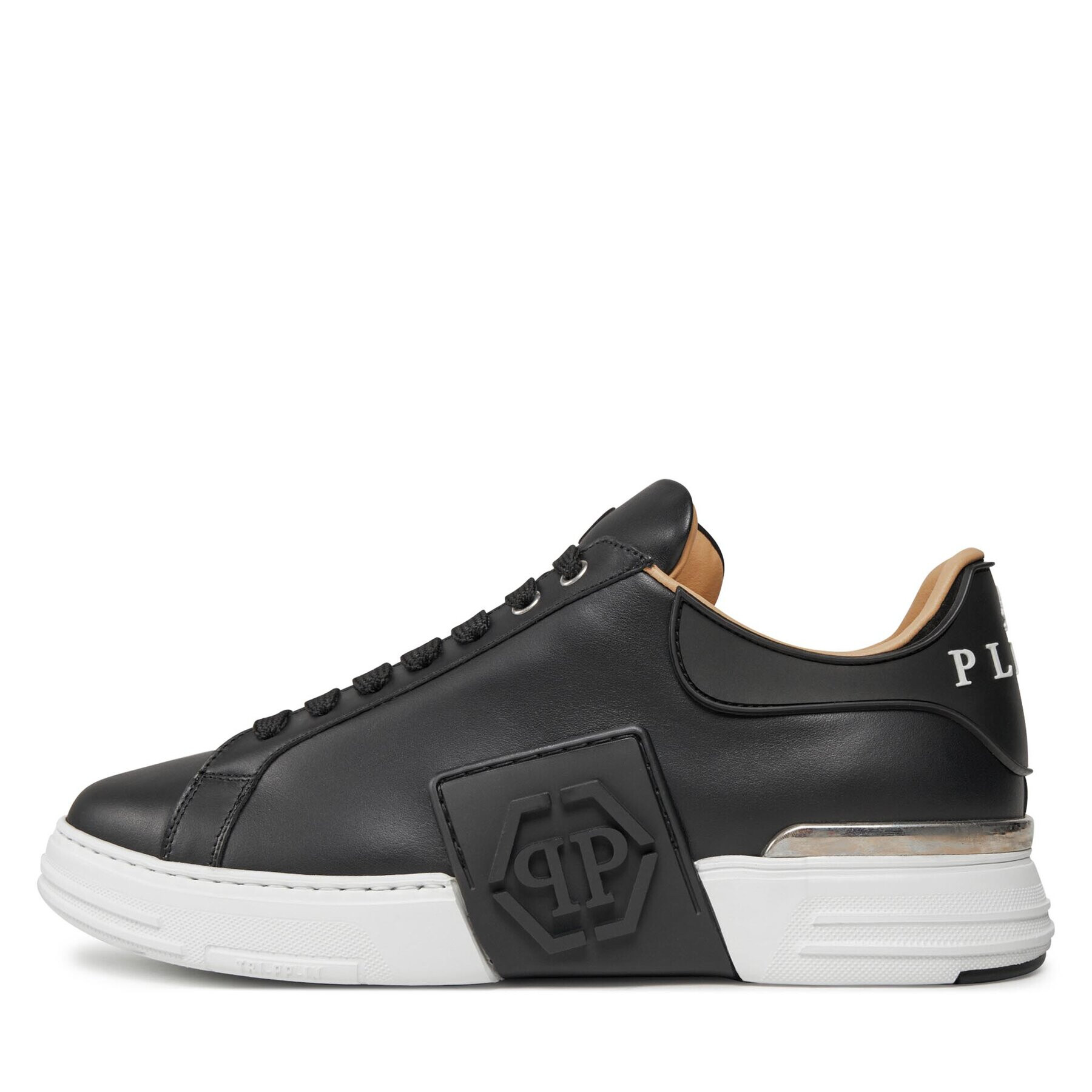 PHILIPP PLEIN Сникърси Lo-Top Sneakers Phantom Kick$ Leather Hexagon FABS USC0263 PLE010N Черен - Pepit.bg