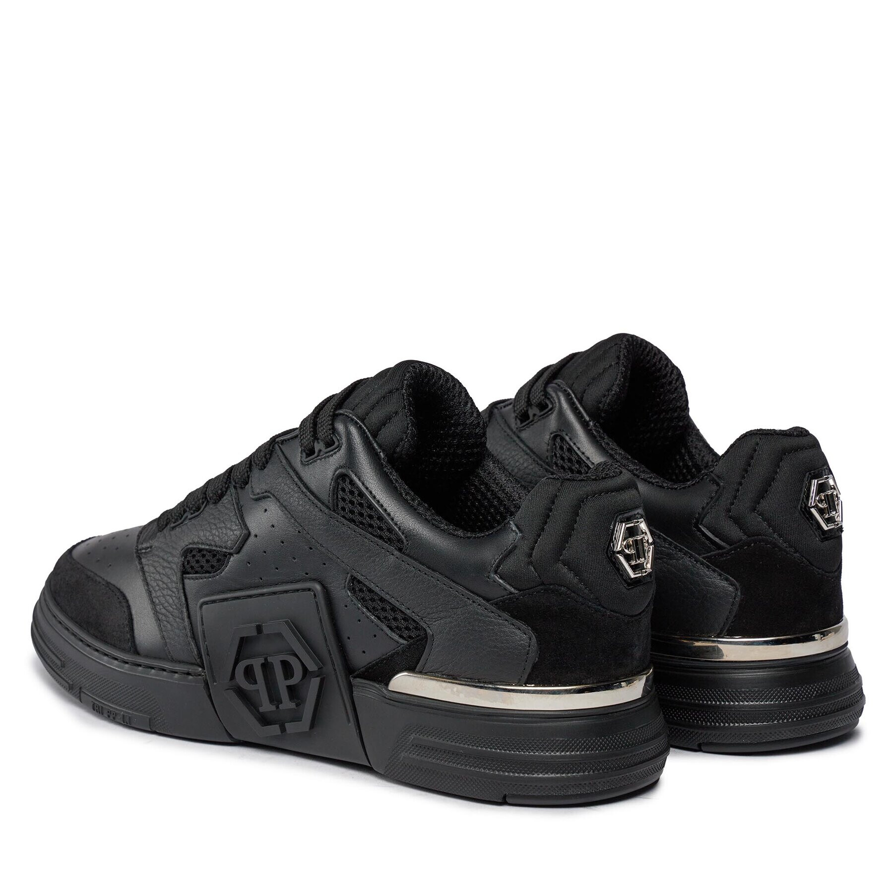 PHILIPP PLEIN Сникърси Lo-Top Sneakers Phantom $Treet AACS USC0511 PLE010N Черен - Pepit.bg